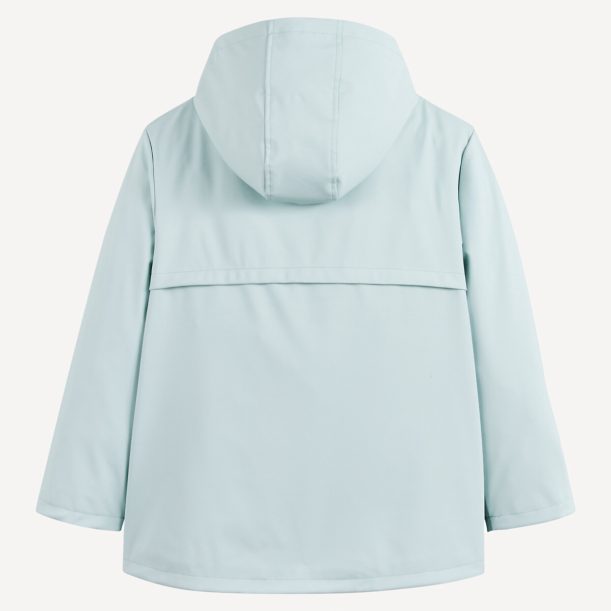Hooded Waxed Jacket with Lining blue, LA REDOUTE COLLECTIONS