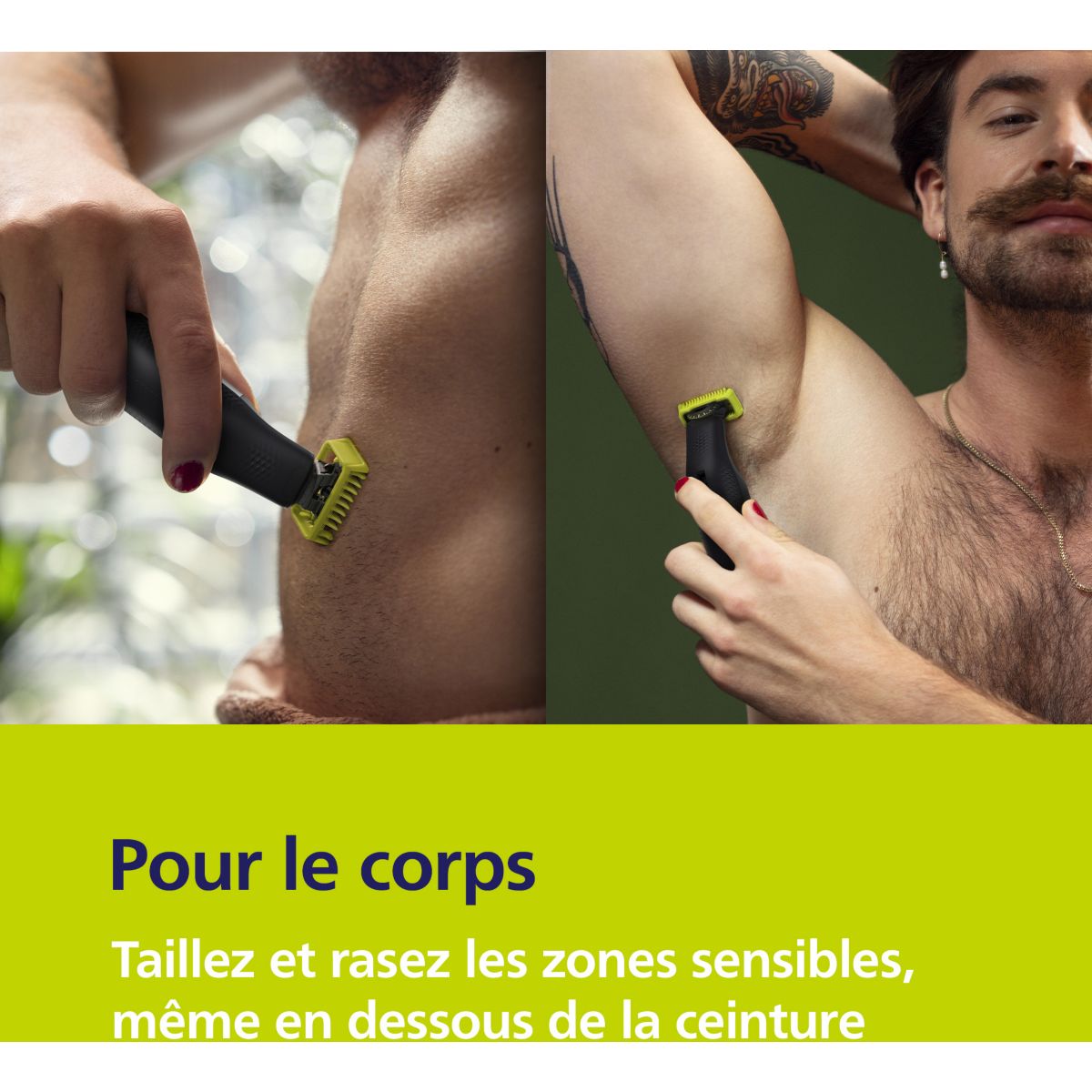 Tondeuse multi usages OneBlade QP6542/15, molette réglable, 14 hauteurs de coupe, précision 0,4 mm, autonomie 90 mn couleur unique, PHILIPS