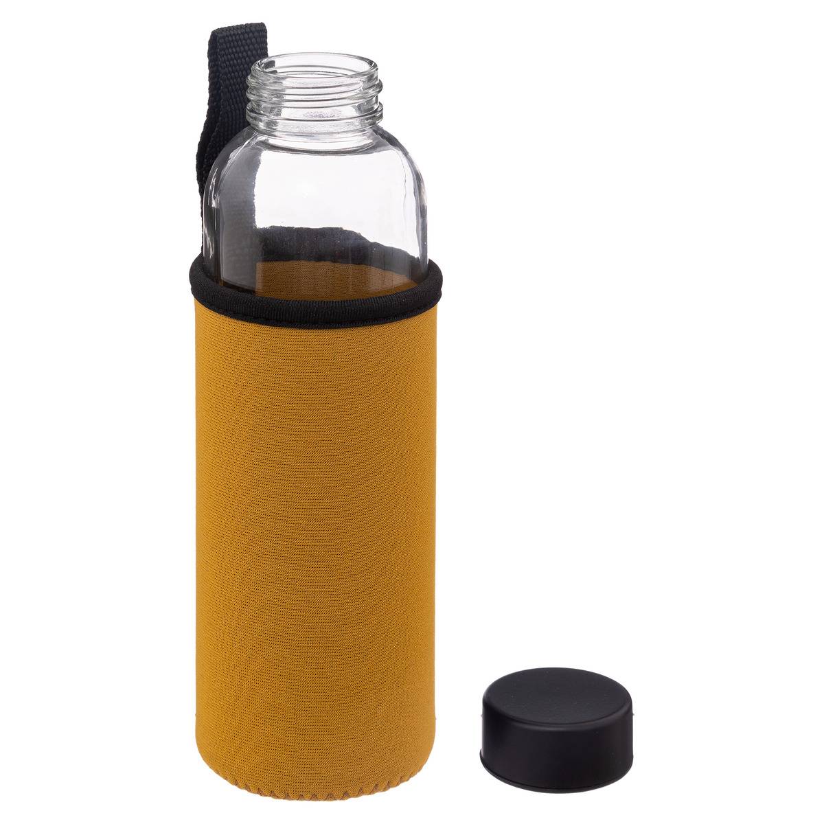 Bouteille réutilisable 0,5L avec housse bleu, 5FIVE SIMPLY SMART
