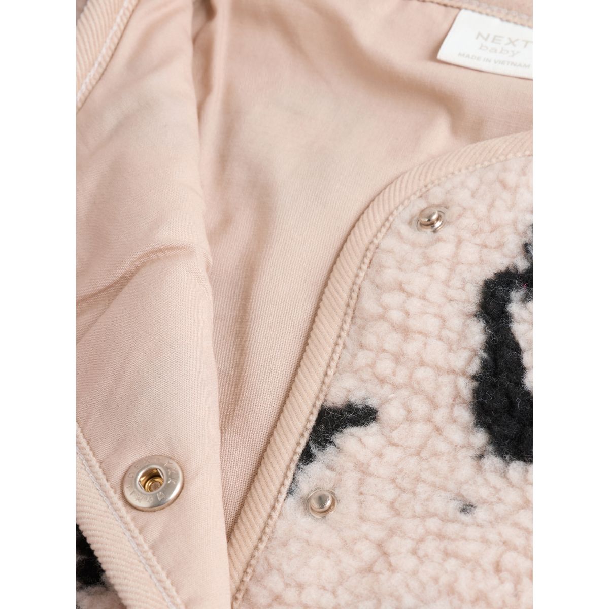 Veste en peau lainée léopard pour bébé naturel, NEXT