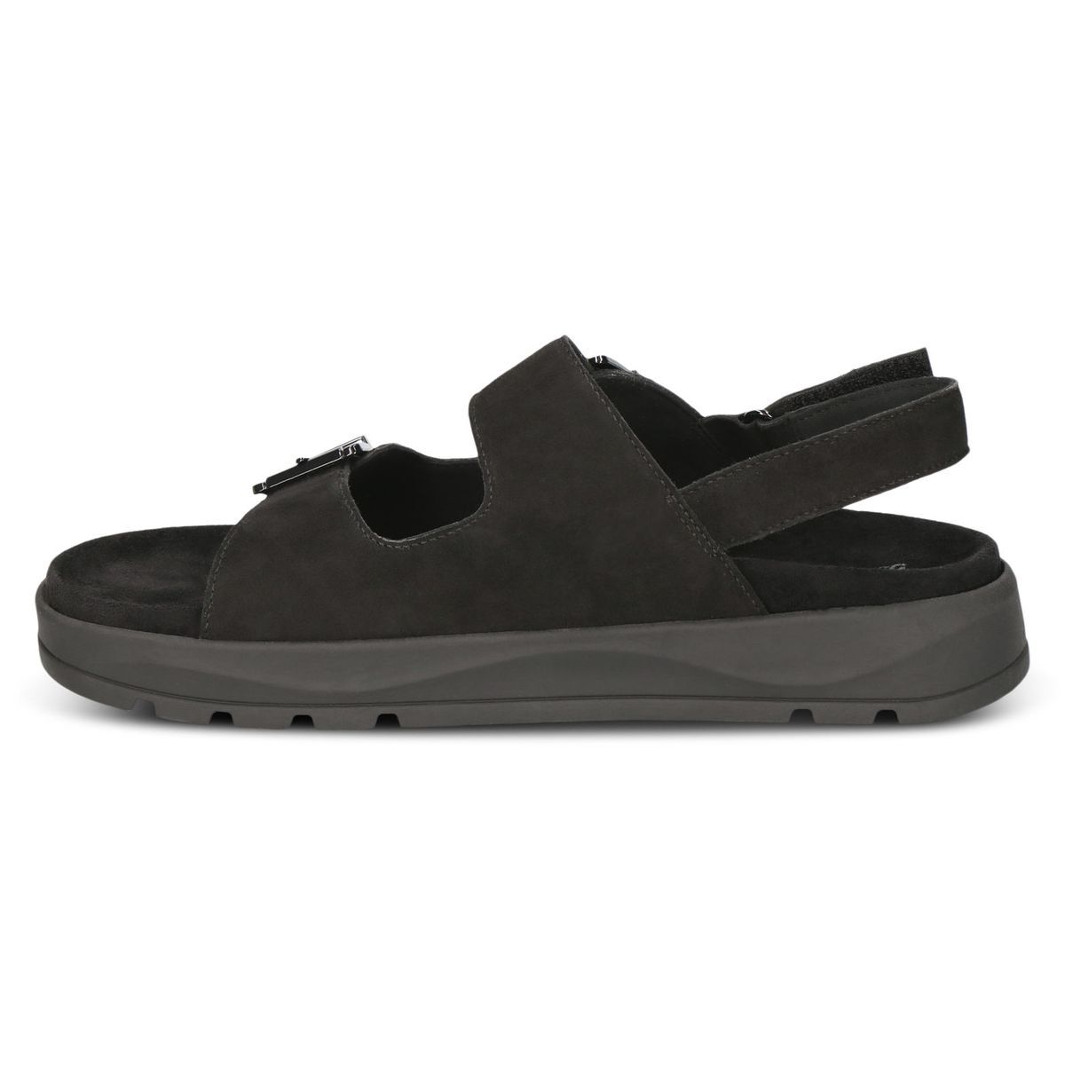 Sandale en cuir noir suède, CAPRICE