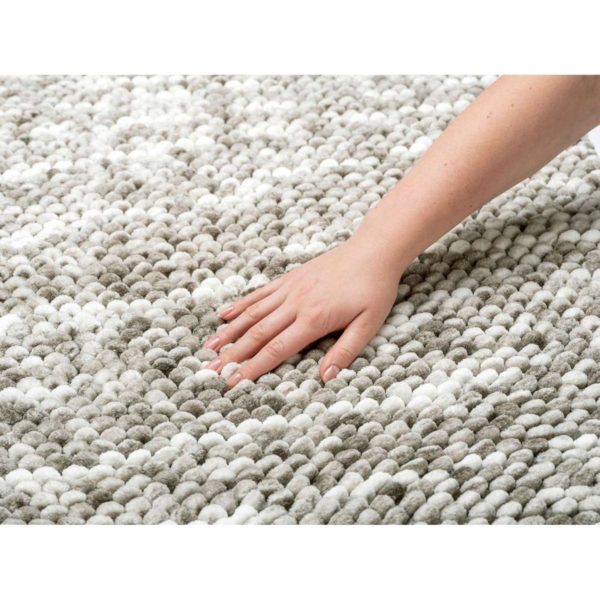 Tapis de bain chiné URDU taupe, WENKO