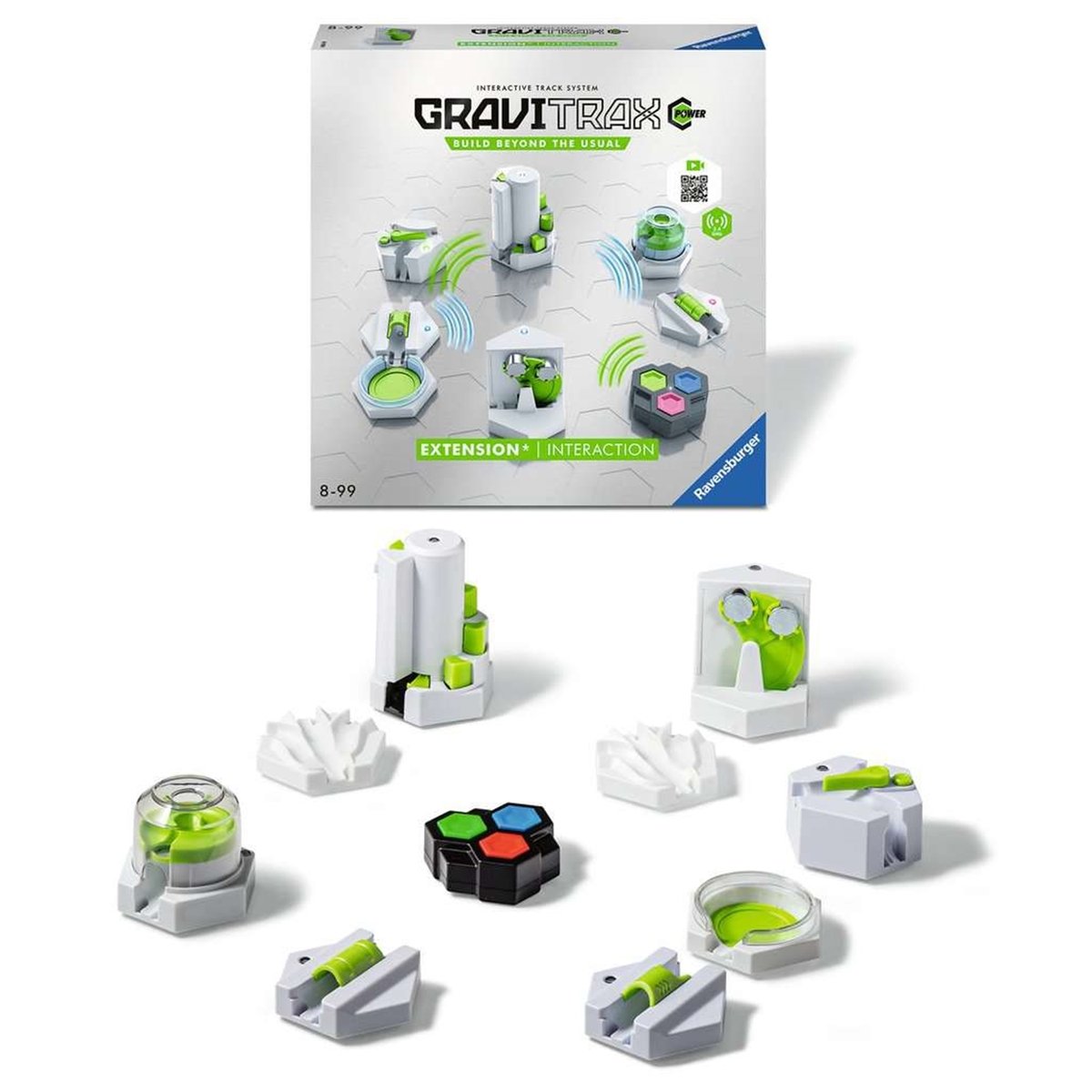 GraviTrax POWER Système de piste interactive blanc et vert, RAVENSBURGER