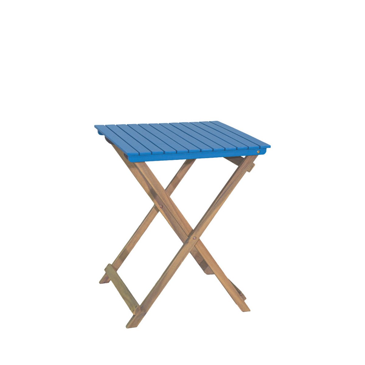 Ensemble table de jardin pliante bistrot et 2 chaises en bois- DANA bleu, DRAWER