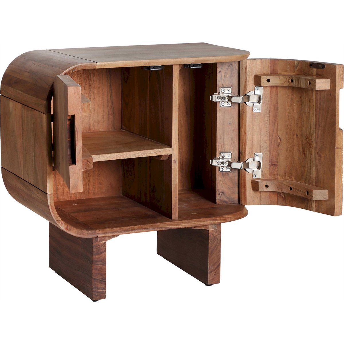 Table de chevet en acacia, Style contemporain brun acacia naturel chaleureux, RECOLLECTION