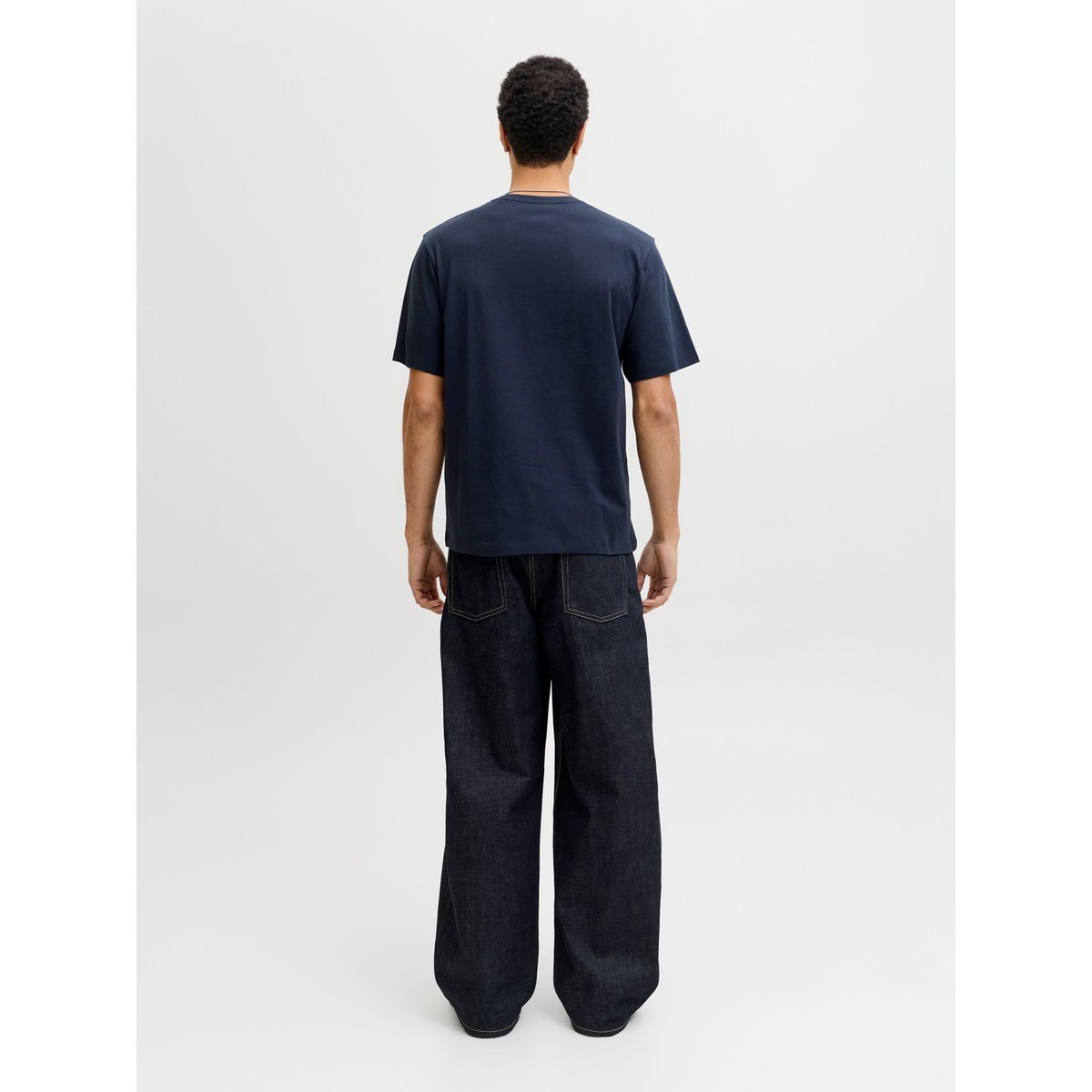 T-shirt manches courtes bleu marine, JACK & JONES