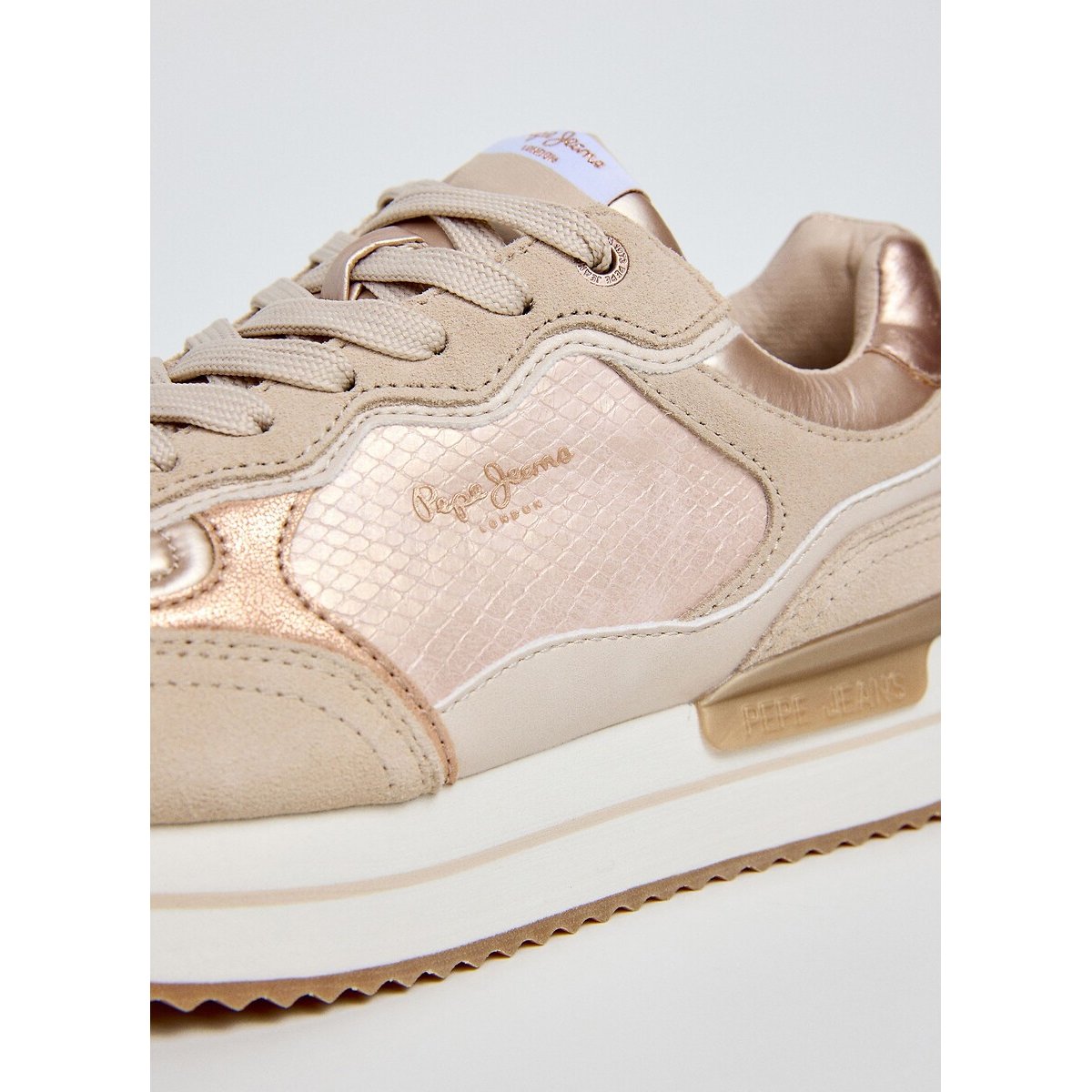Sneakers Rusper Wed rozebeige, PEPE JEANS