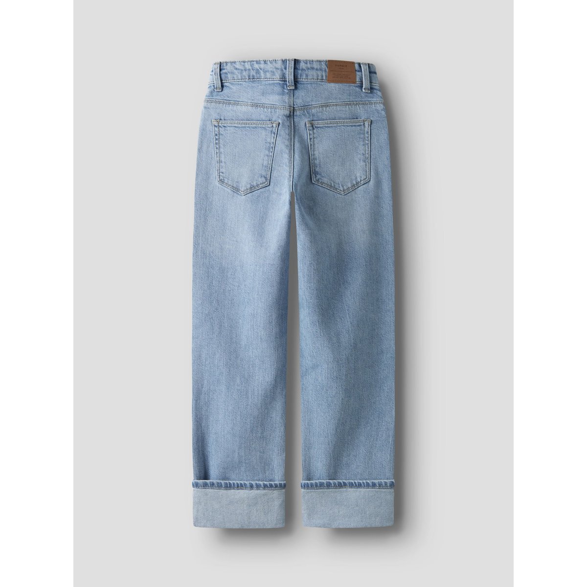 Jean droit, large bleu denim clair, NAME IT