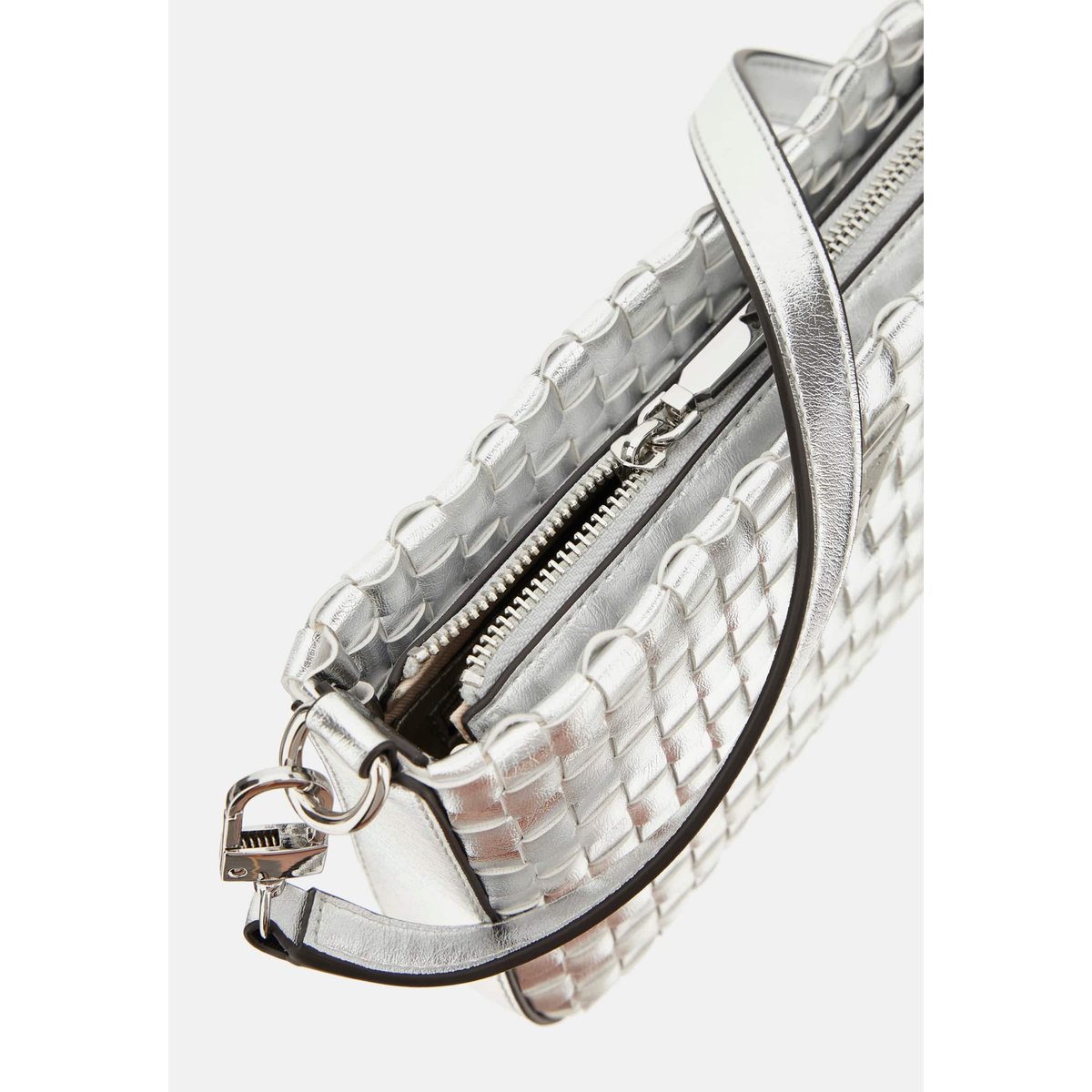 Mini Sac D'épaule Twiller Irisé argent, GUESS