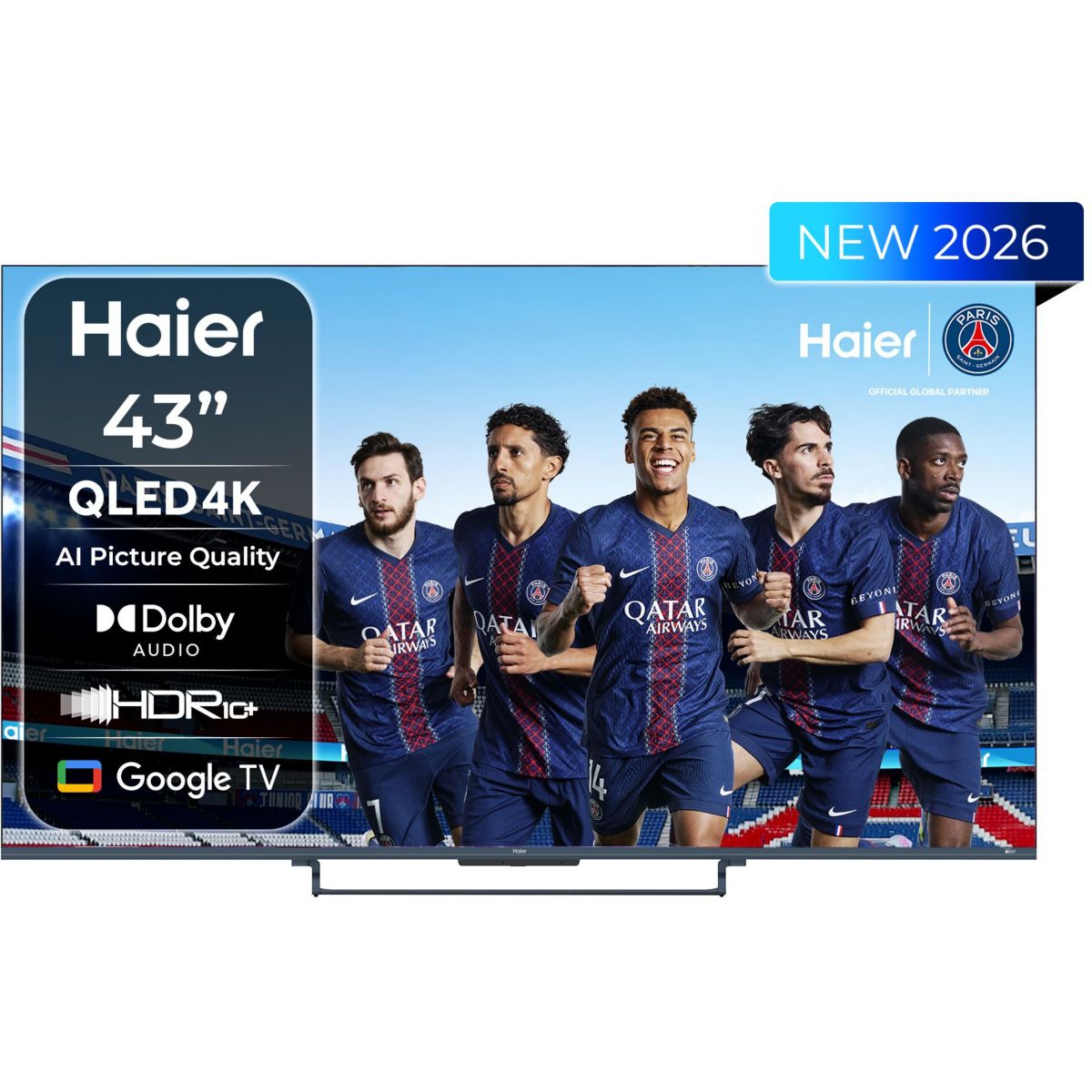 TV QLED H43S80GUX (2026) 43" (109 cm) couleur unique, HAIER