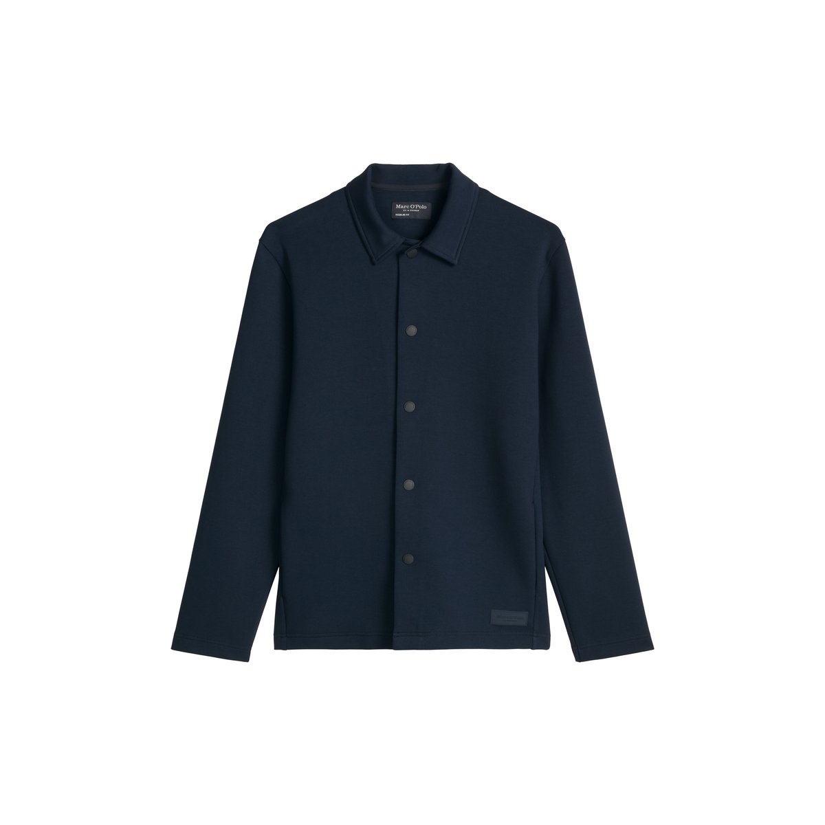 Veste sweat regular en scuba interlock bleu foncé, MARC O'POLO