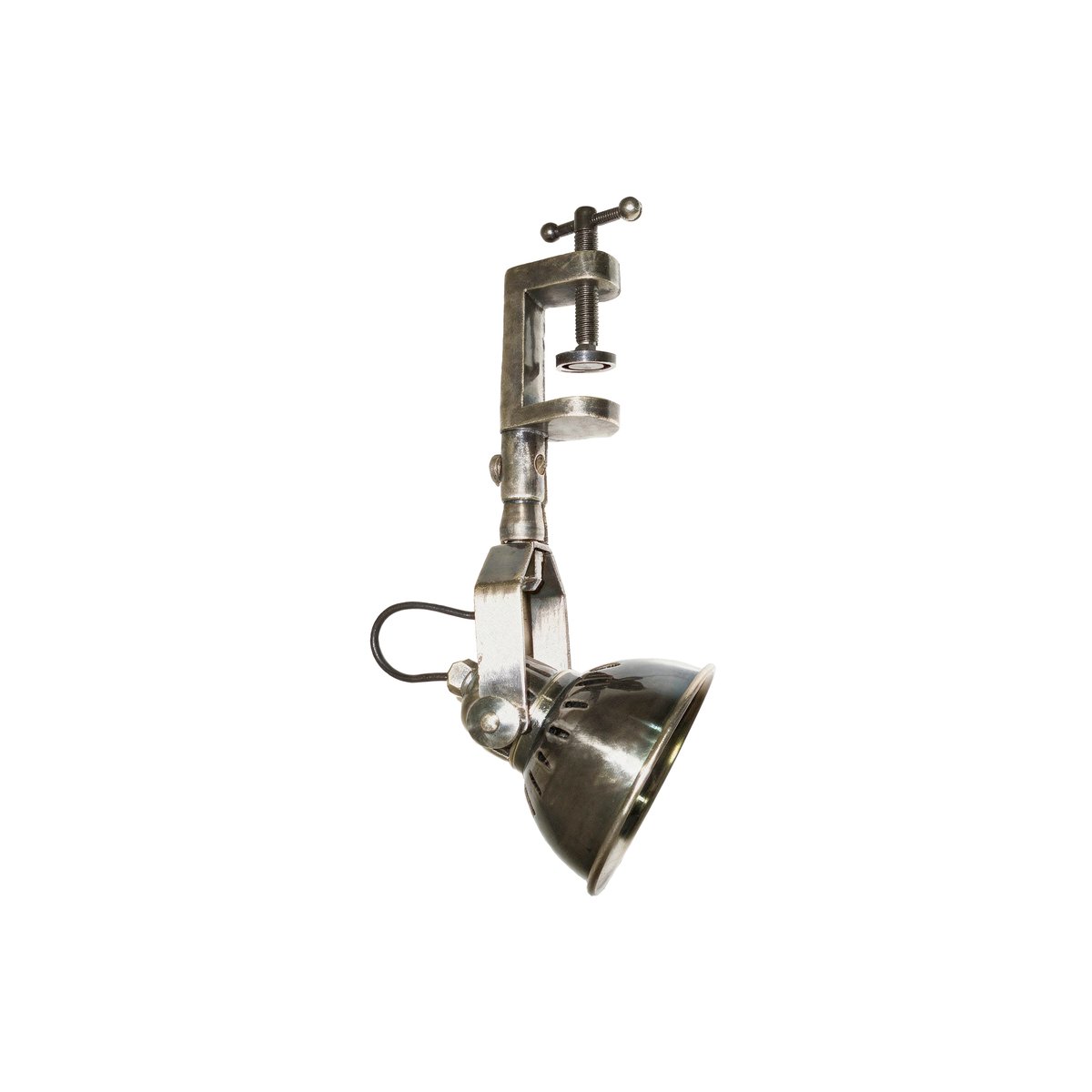 Lampe à étau en laiton MARO argent, PRODUIT INTERIEUR BRUT