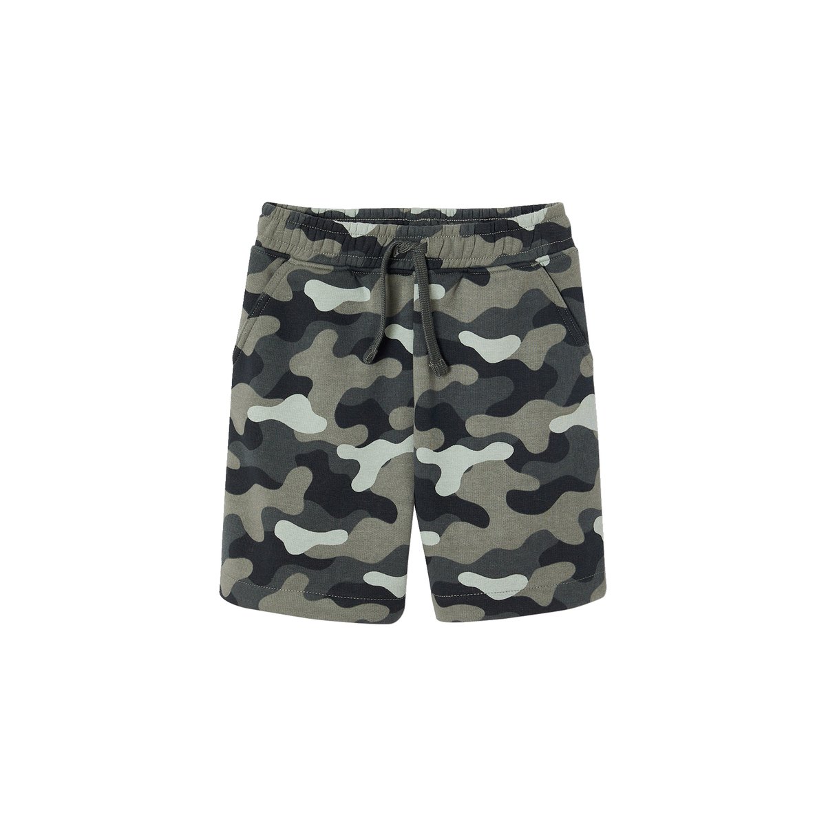 Bermuda facile à enfiler camouflage kaki, VERTBAUDET