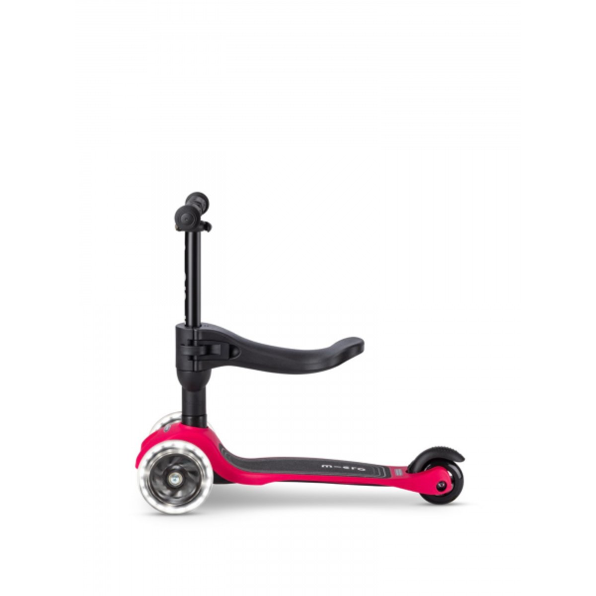 Mini Micro 3en1 Lite LED - rose framboise, MICRO MOBILITY