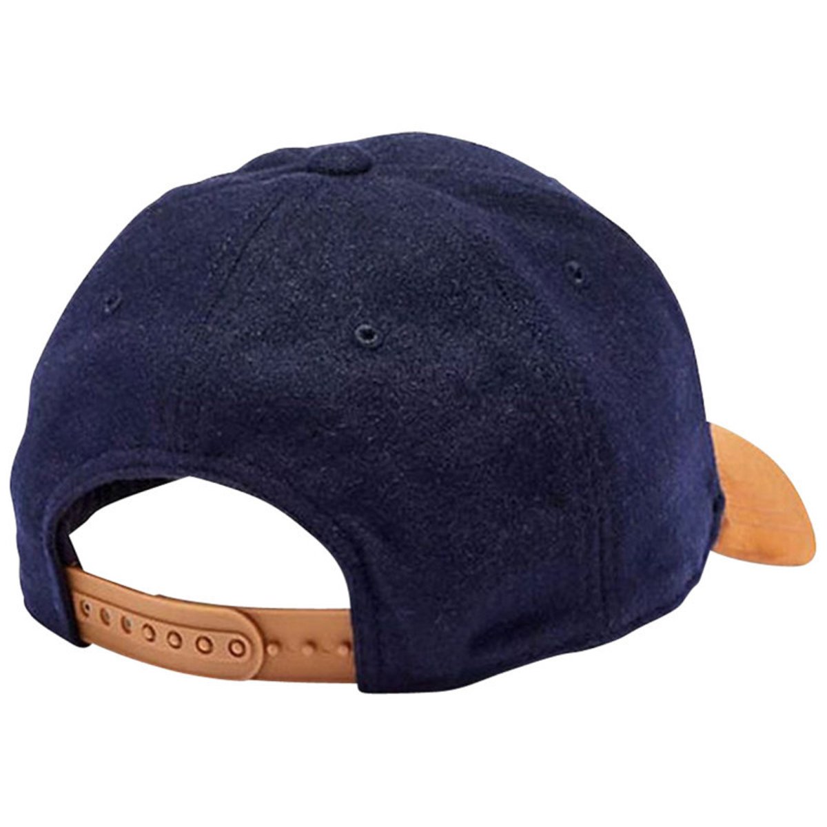 Casquette en laine bleu marine bicolore avec visière en camel marine, TIMBERLAND