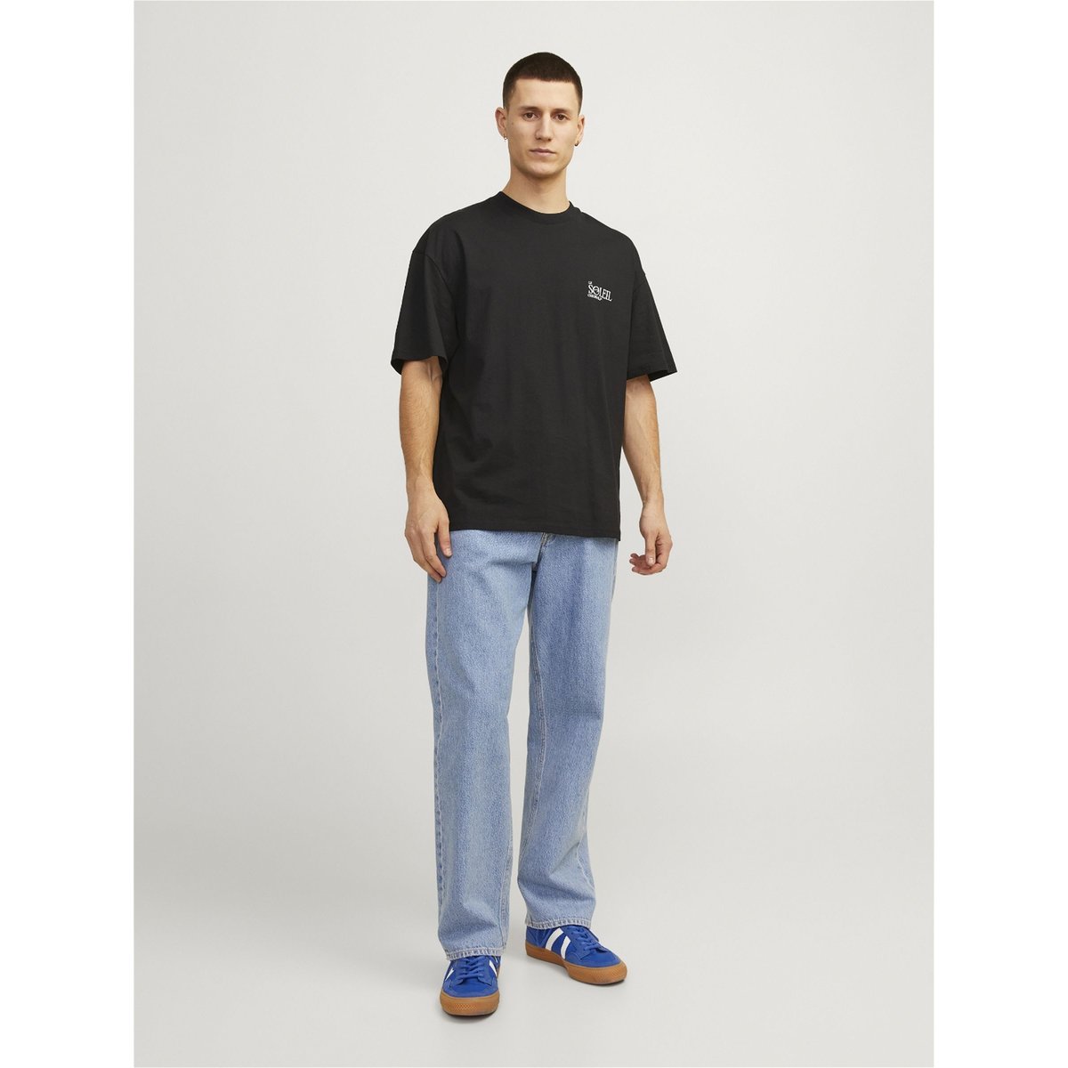 T-Shirt noire - black, JACK & JONES
