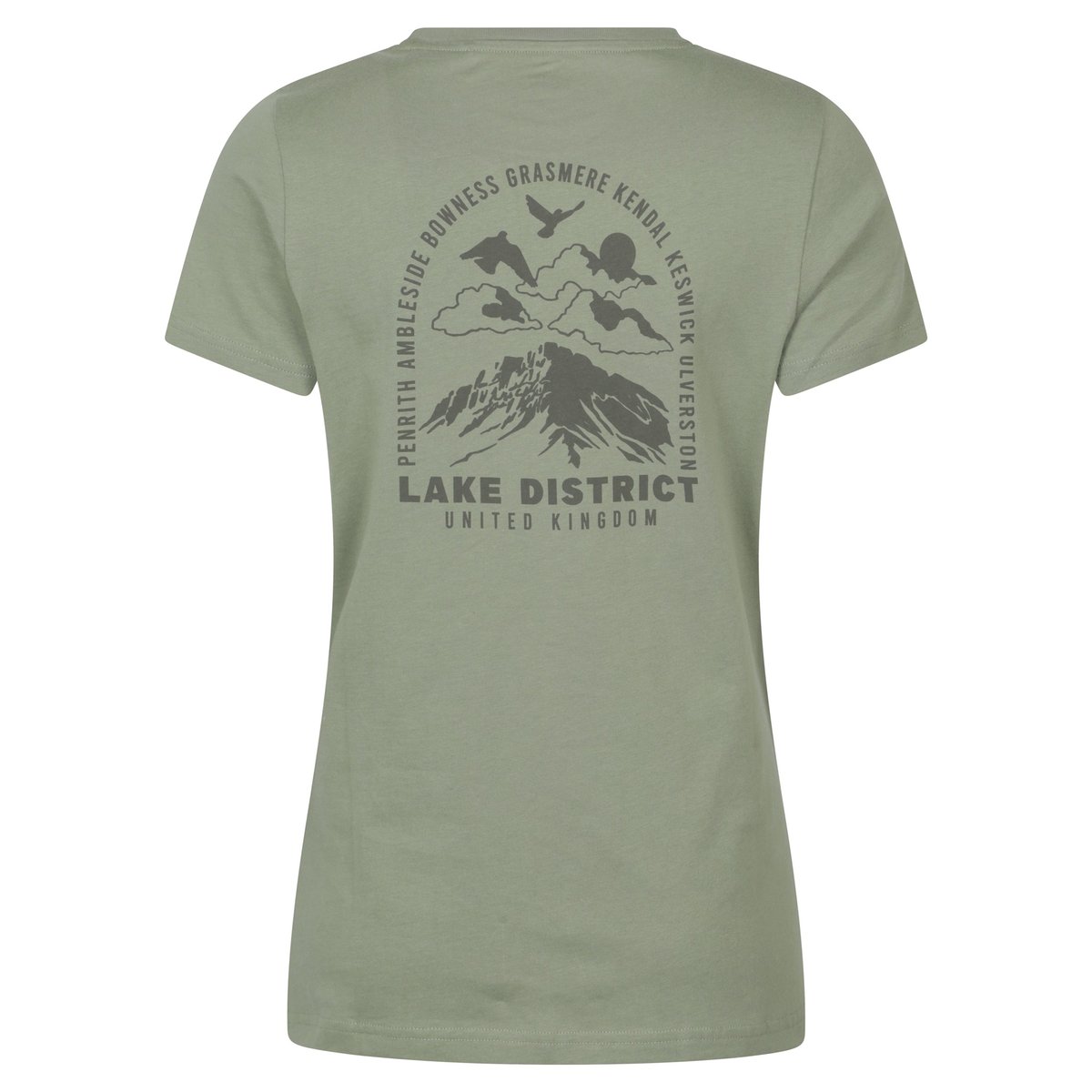 T-shirt LAKE DISTRICT vert kaki, MOUNTAIN WAREHOUSE