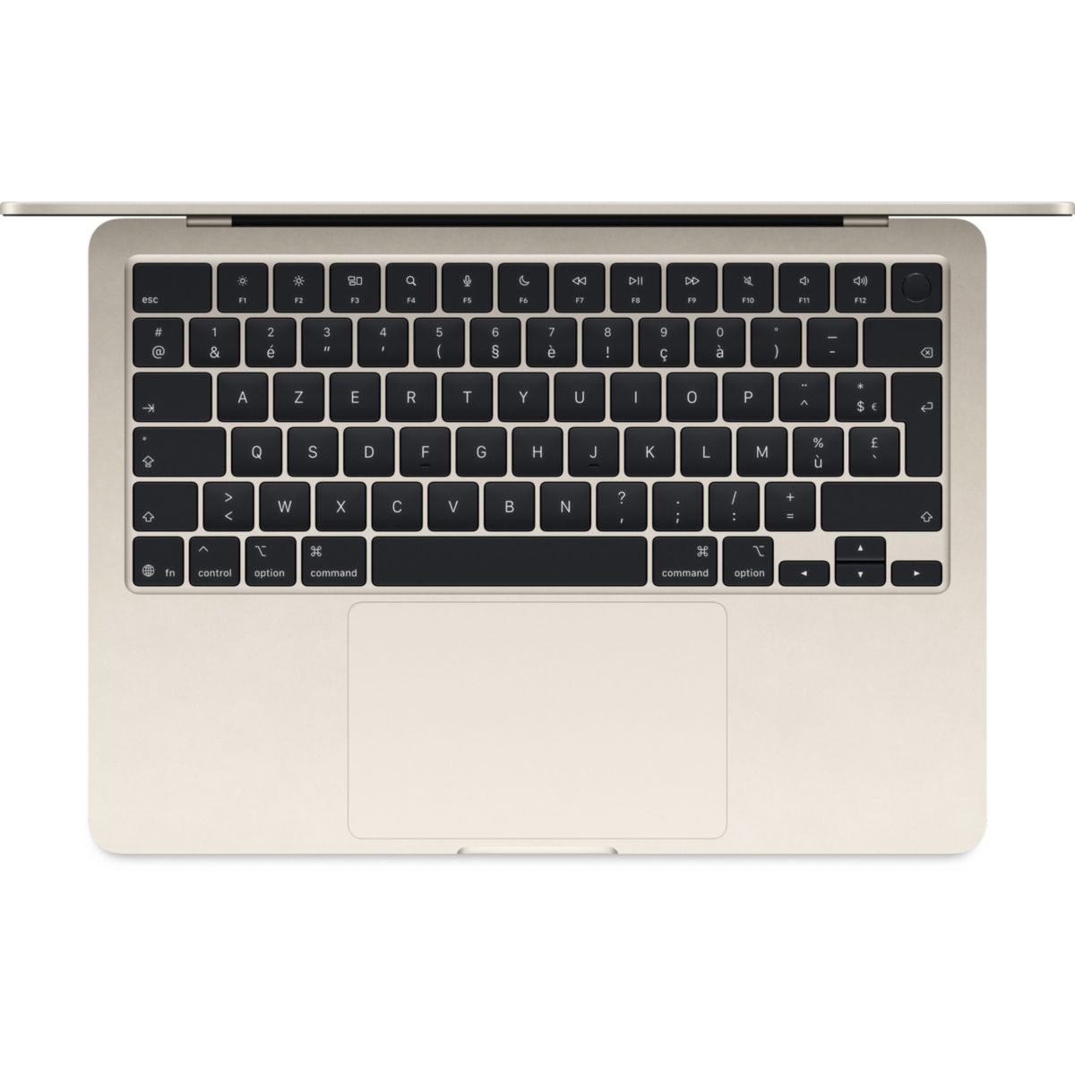 Ordinateur Apple Air 13" Puce M5 CPU 10 / GPU 10 coeurs Mémoire RAM 16Go Stockage 1To SSD Lumière stellaire couleur unique, APPLE