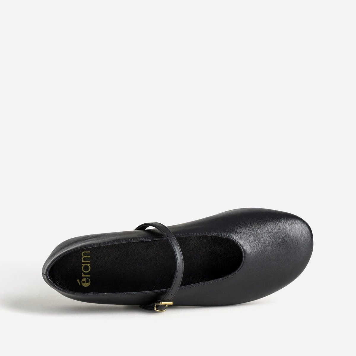 Ballerine en cuir BERANGERE noir, ERAM