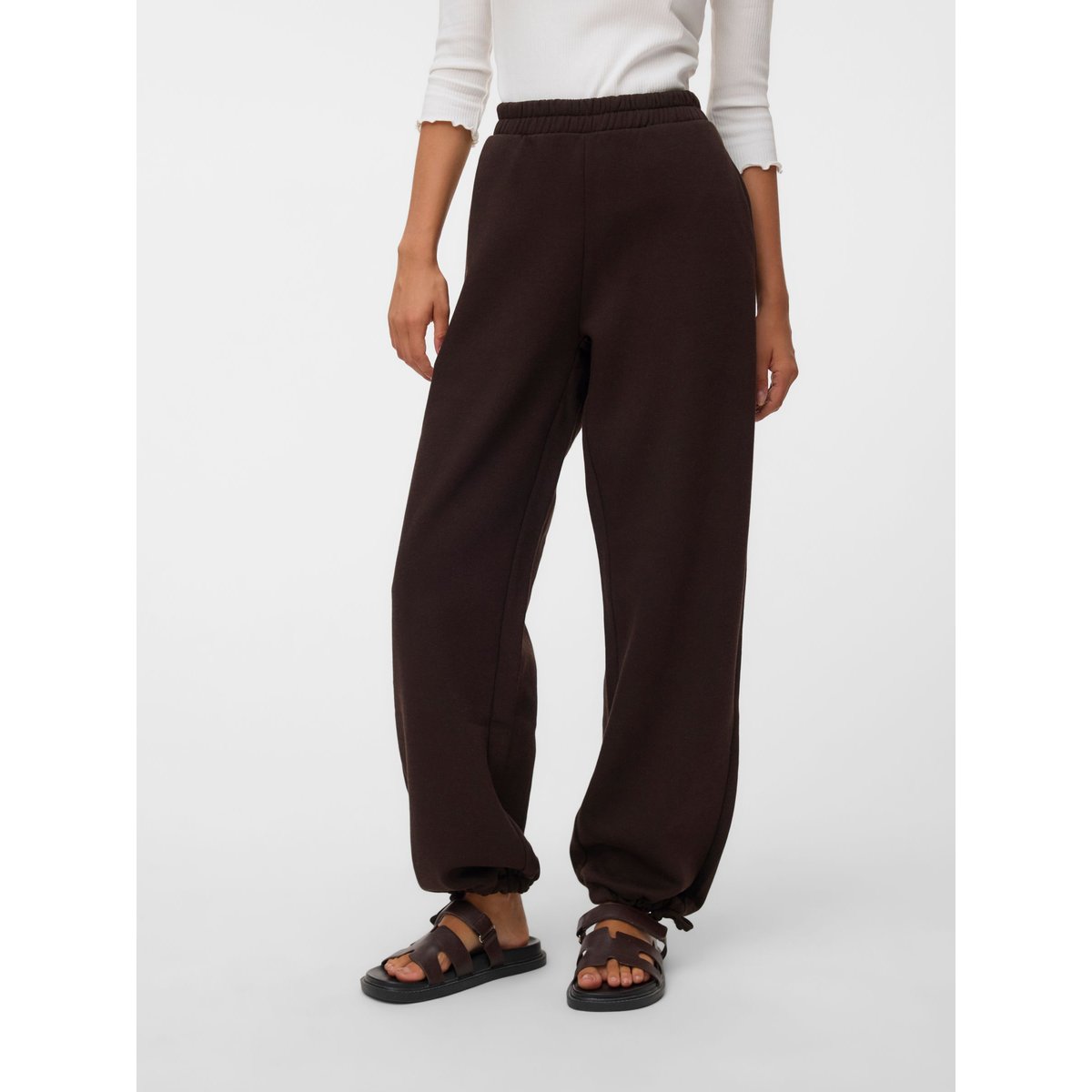 Pantalon À Jambe Large chocolate torte, VERO MODA