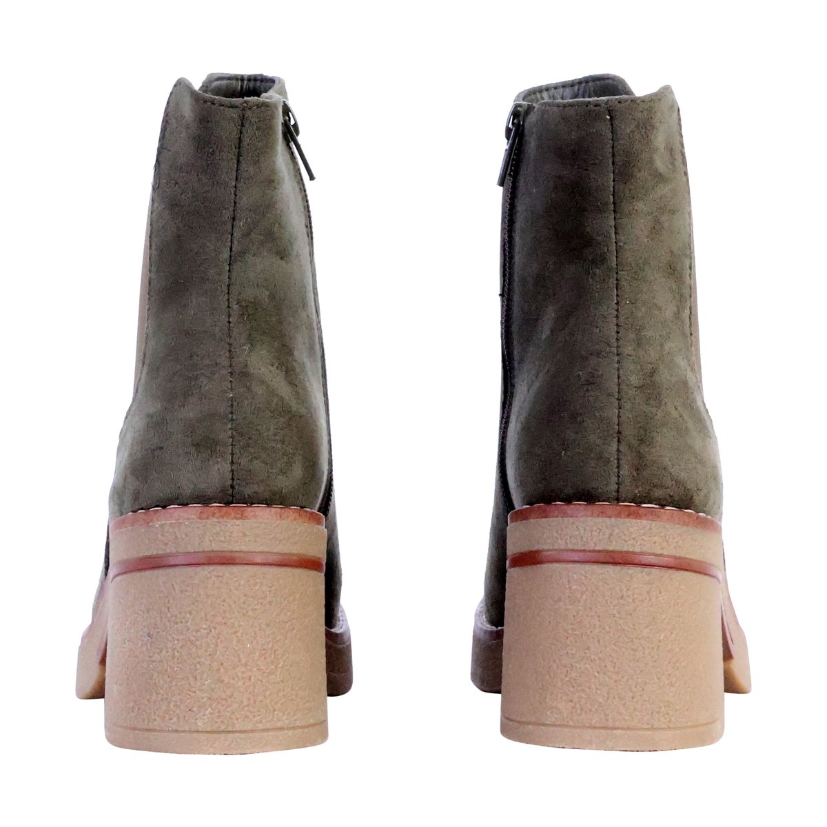 Bottines à Zip kaki, THE DIVINE FACTORY