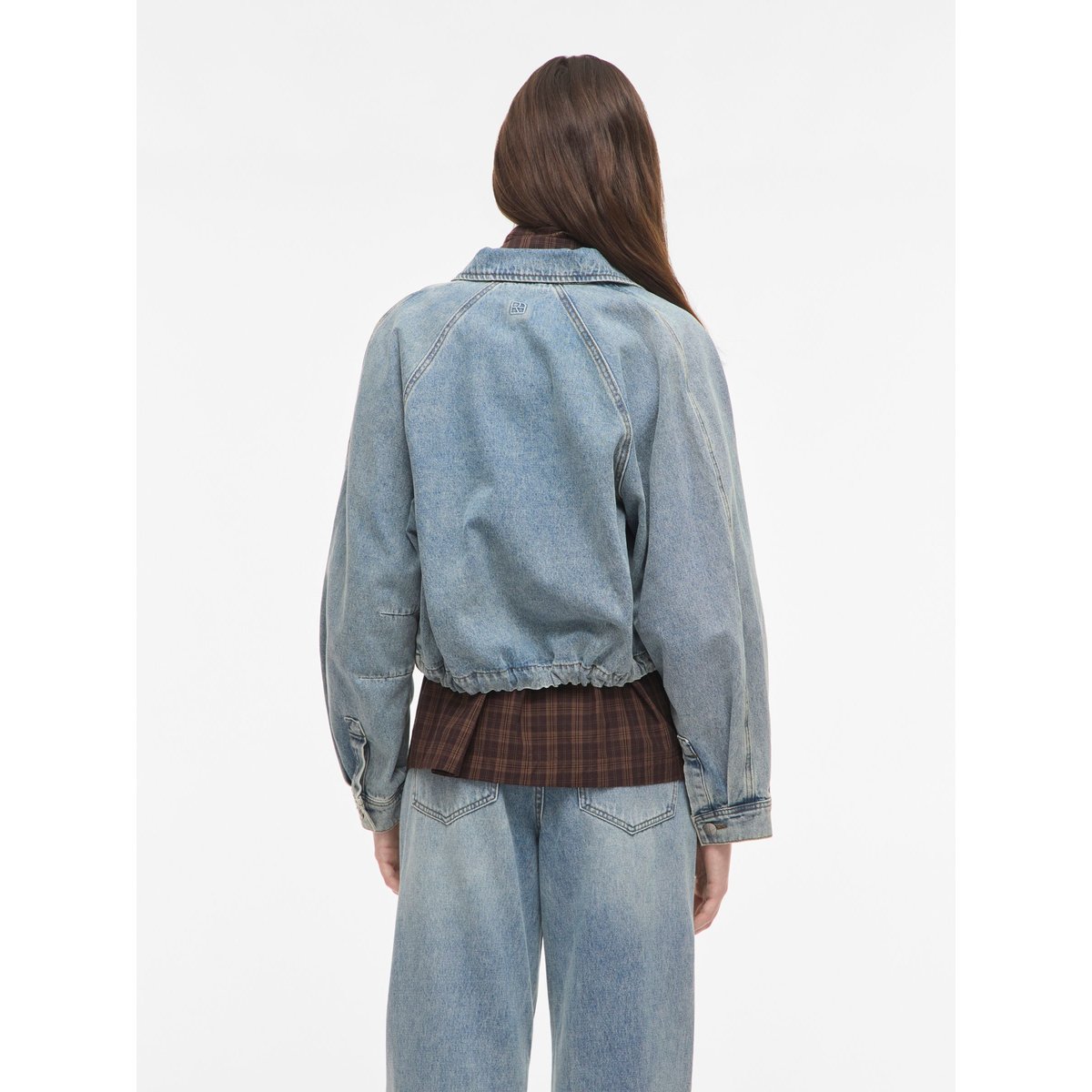 Veste Bomber bleu - light blue denim1, ROUGE EDIT