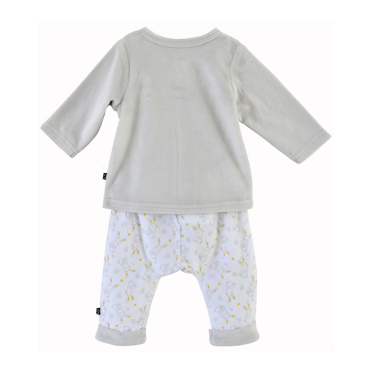 Ensemble cardigan + pantalon naissance deve gris, SUCRE D'ORGE