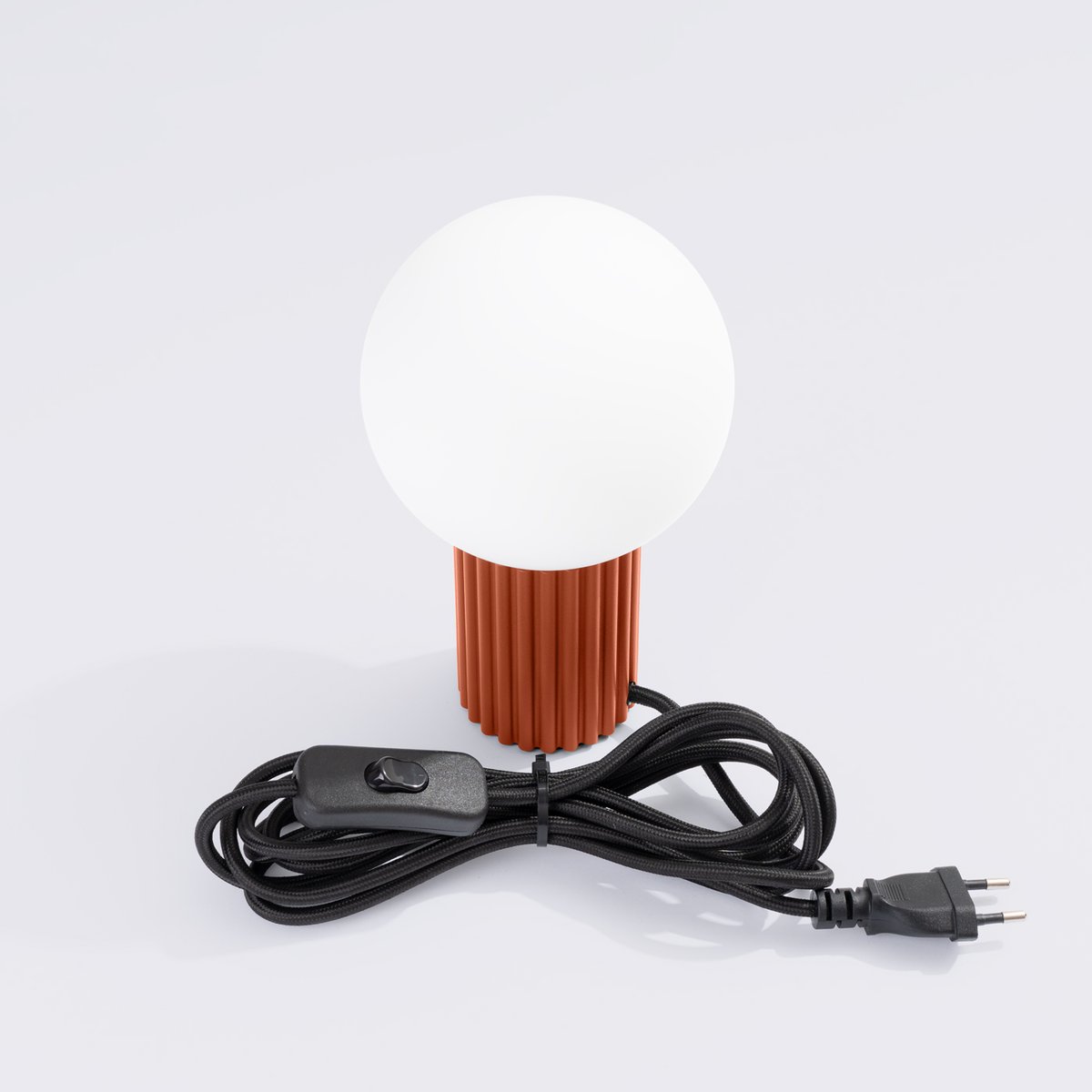 Lampe à poser Aluminium Ocre Rouge G9 1 Halo rouge, EDEN