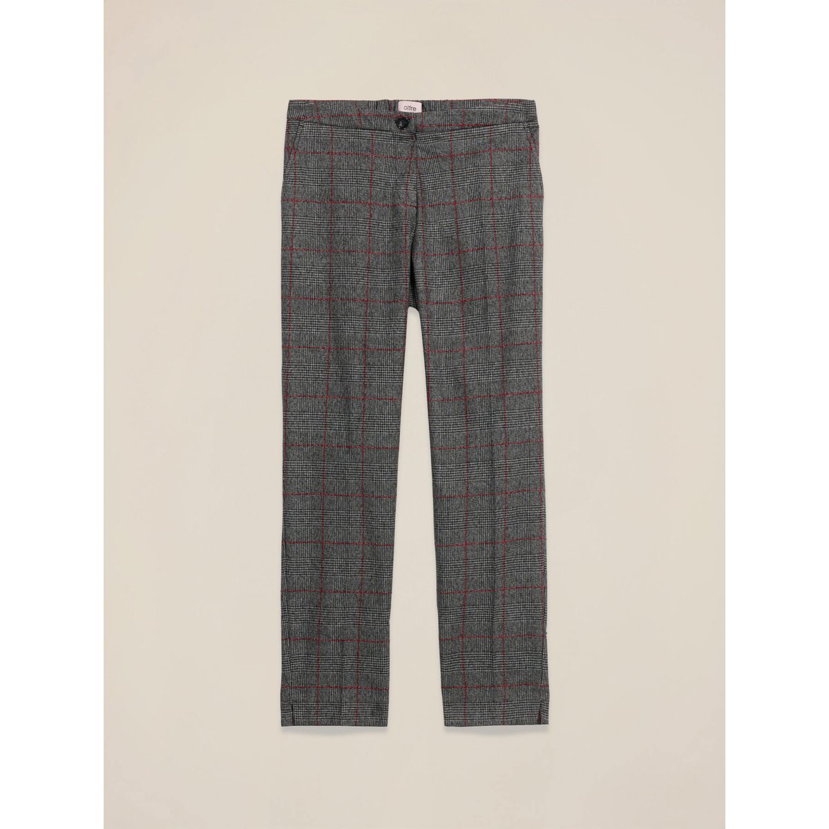 Pantalon à carreaux gris, OLTRE