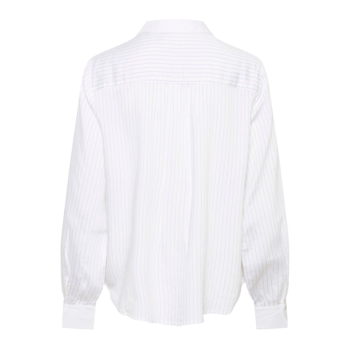Chemise à manches longues blanc bleu white blue stripe, CREAM