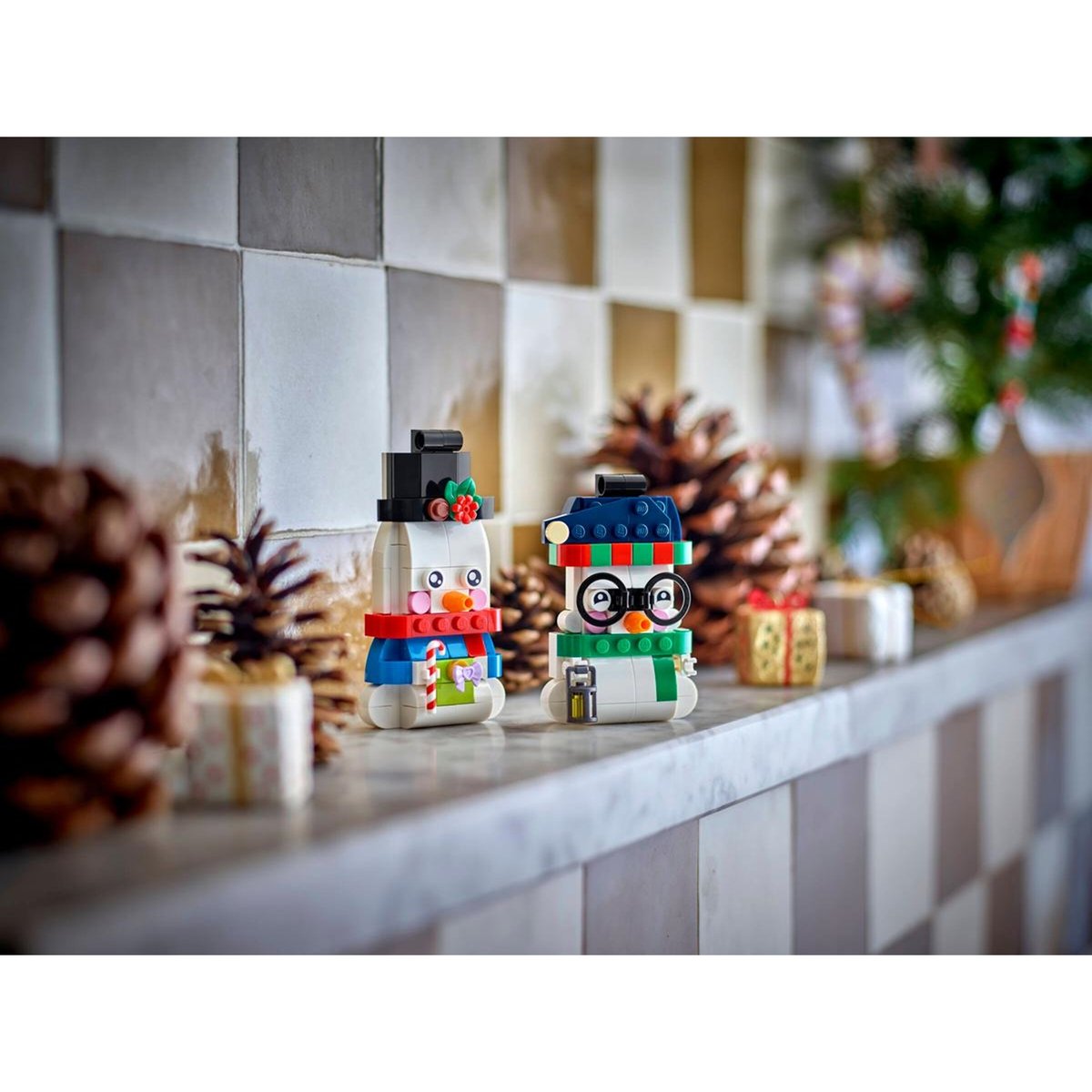 Les bonshommes de neige décoratifs multicolore, LEGO