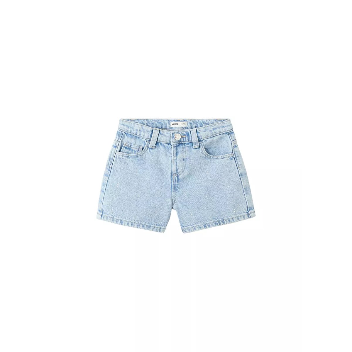 Short en jean strass bleu clair, MANGO BABY