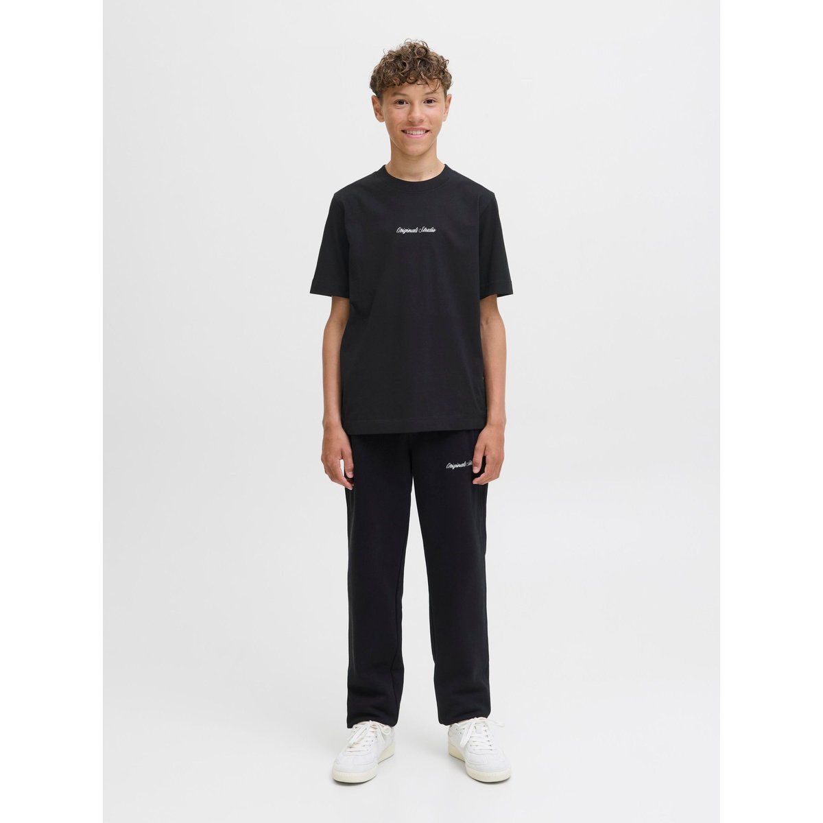 T-Shirt black 1, JACK & JONES JUNIOR
