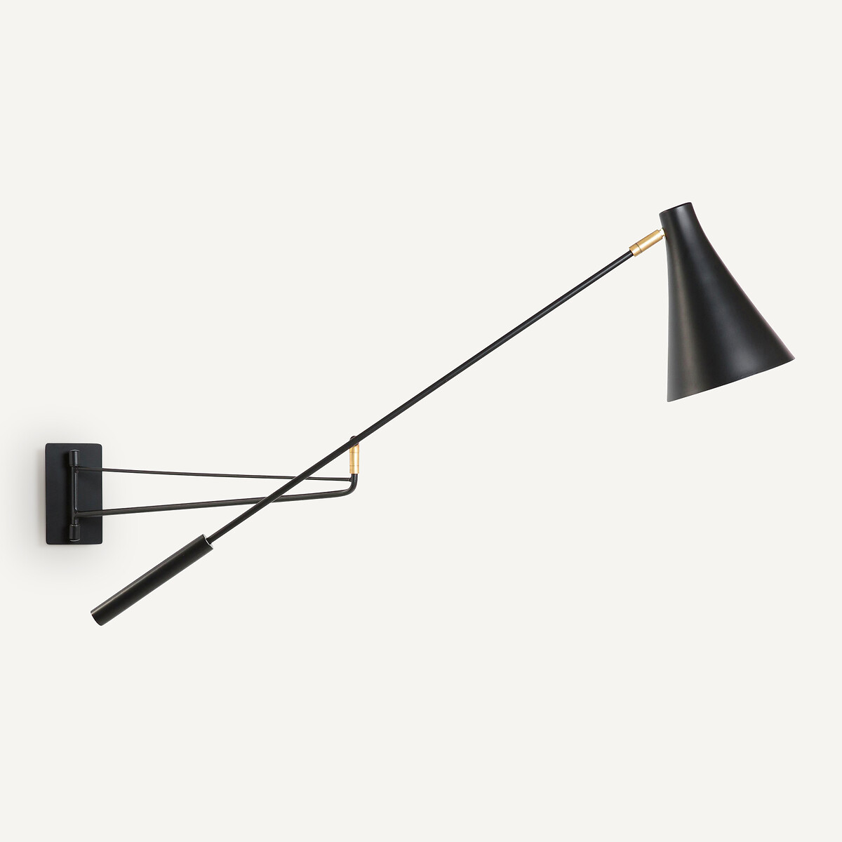 Jameson Articulated 1-Arm Wall Light black, AM.PM
