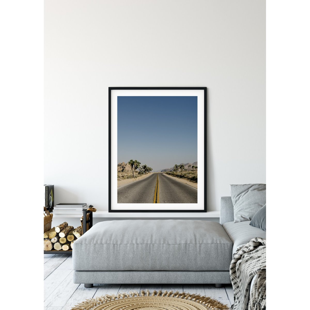 Poster Open highway blanc, L'AFFICHERIE