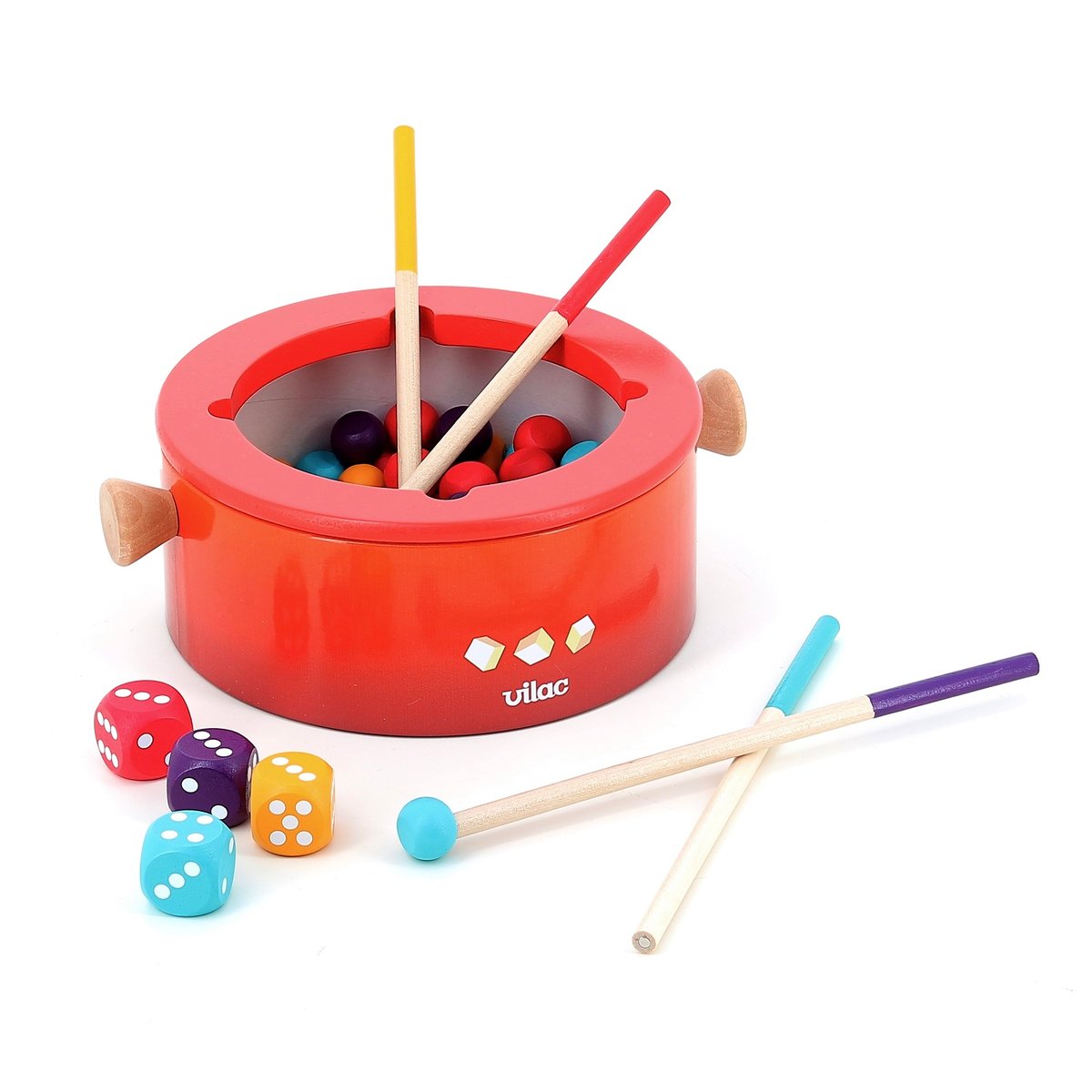 Jeu de fondue magnétique rouge, VILAC