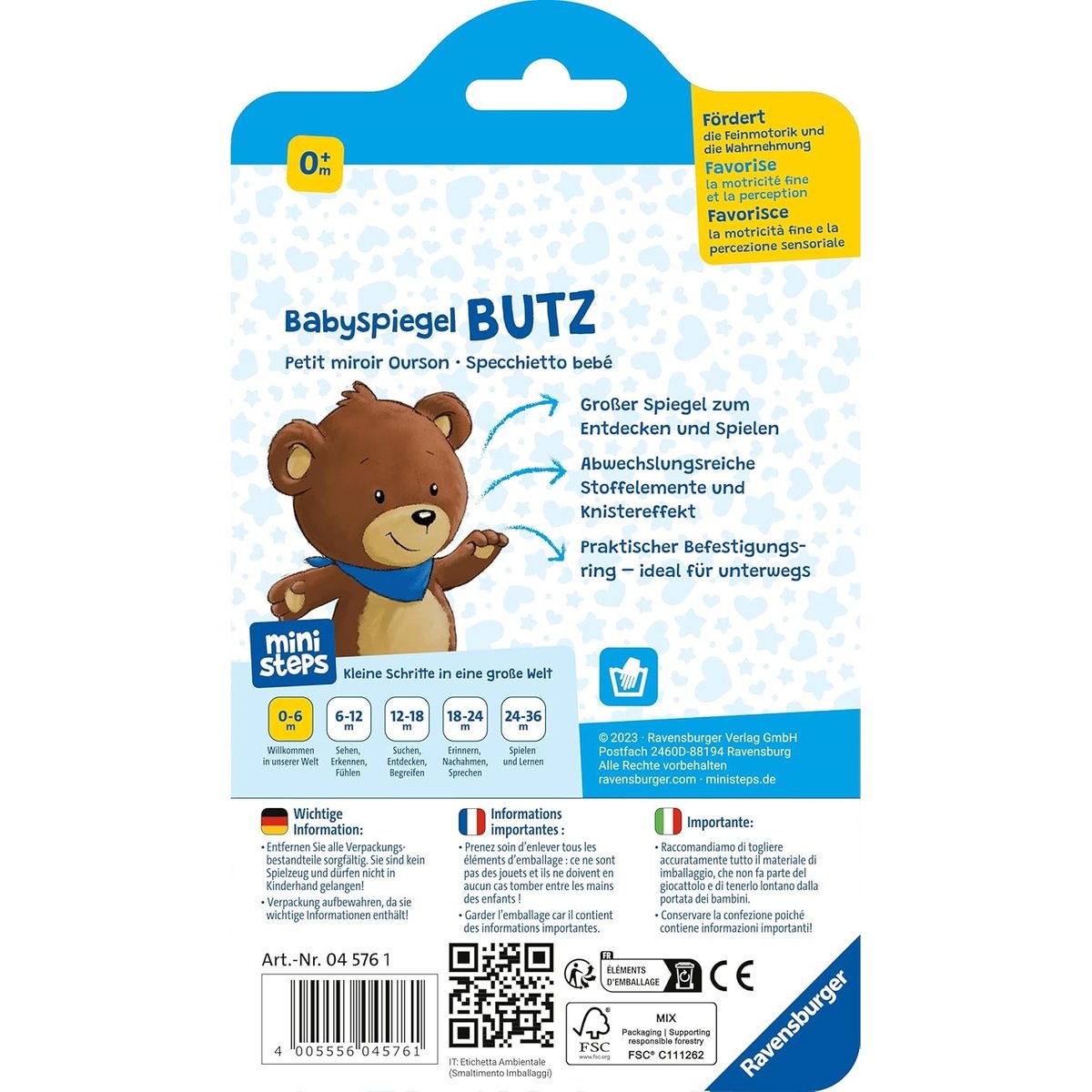 Ministeps Anneau de préhension multicolore, RAVENSBURGER