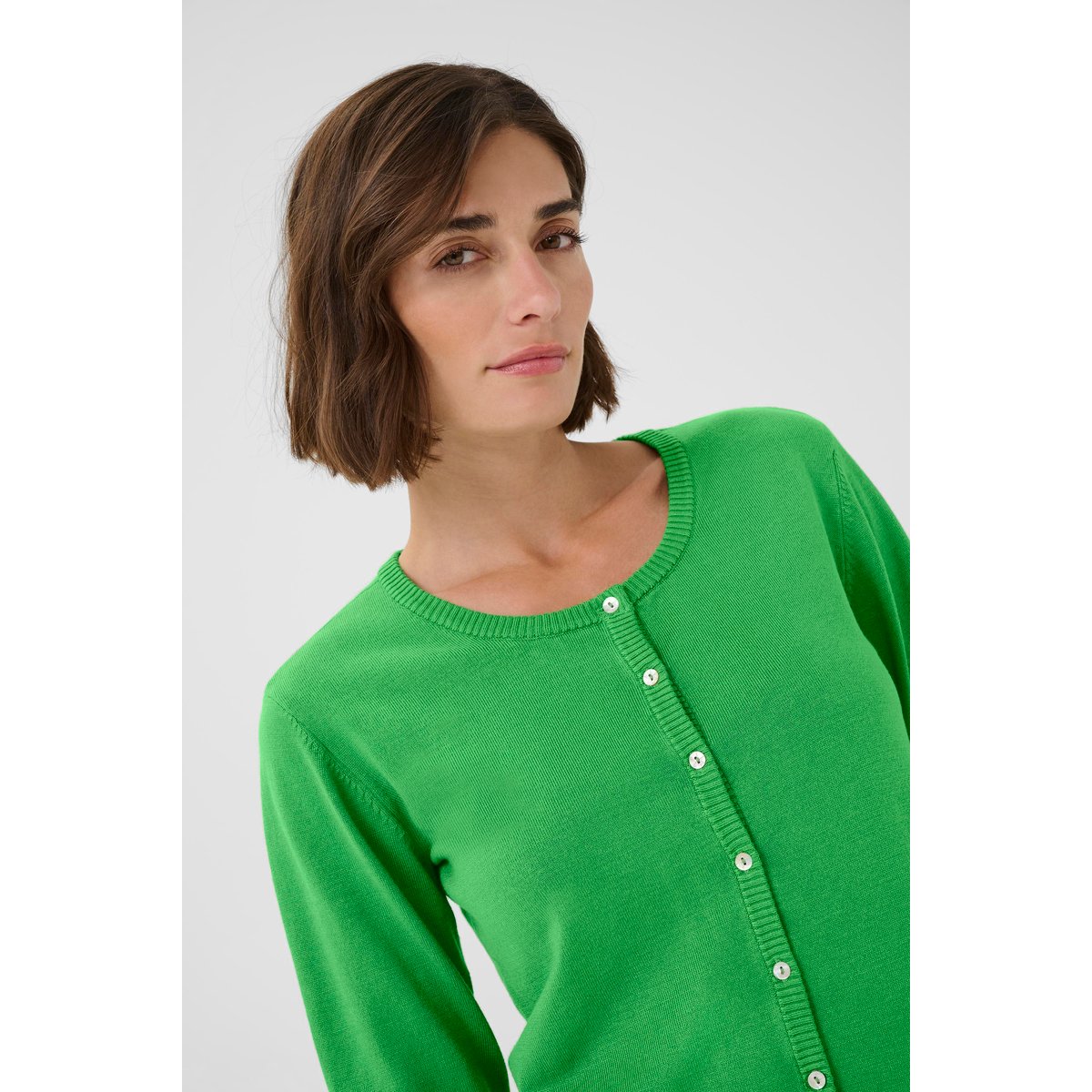 Cardigan à tricot vert mint green, CULTURE