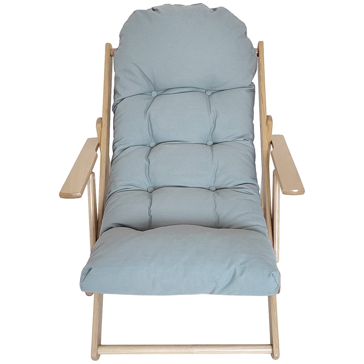 Accent Chair bois de hêtre Gris gris, HOMCOM
