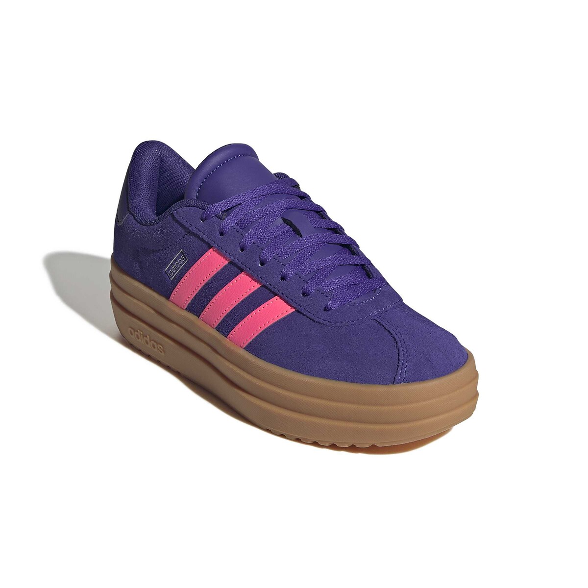 Zapatillas de piel VL COURT BOLD azul marino/rosa , ADIDAS SPORTSWEAR