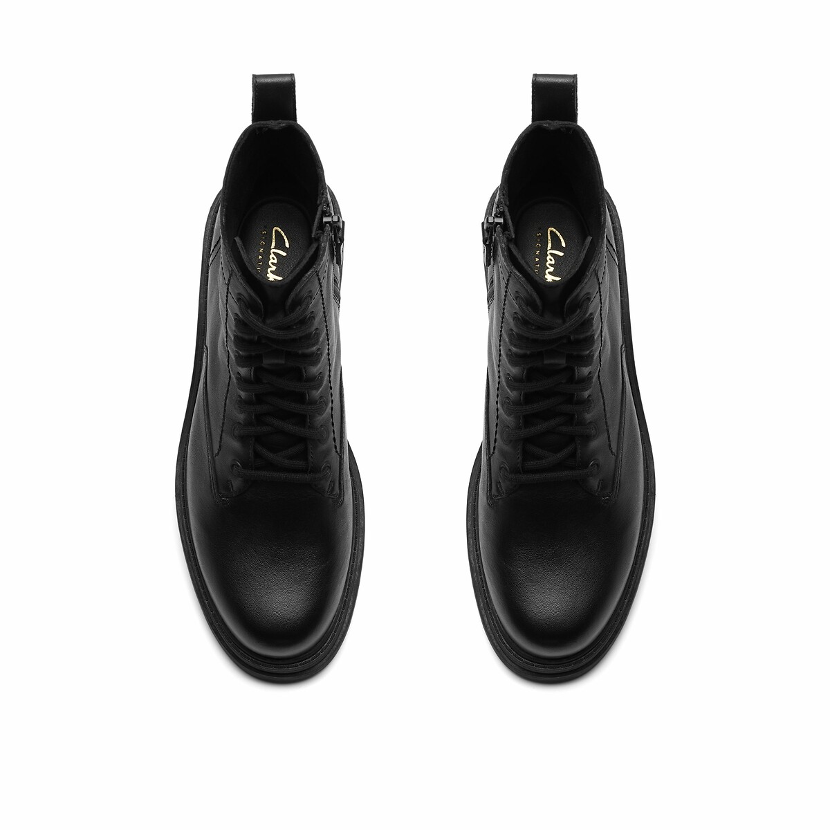 Boots à lacets en cuir Orinocco3 Style noir, CLARKS