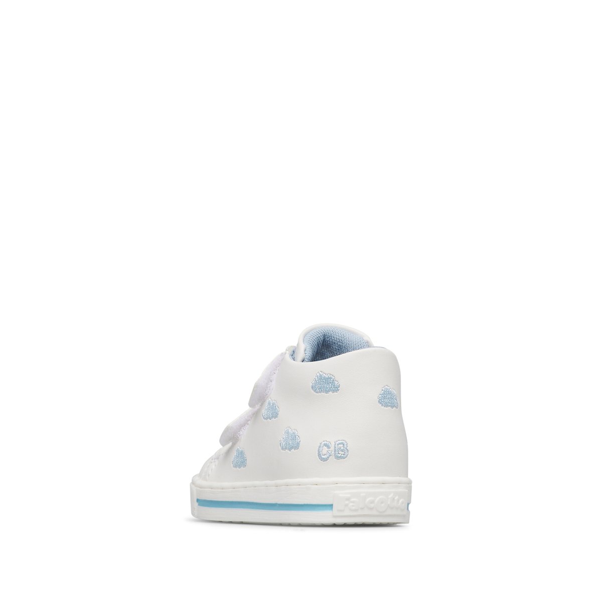 Baskets en cuir LITTLE CIRRUS SNEAKER blanc-céleste, FALCOTTO