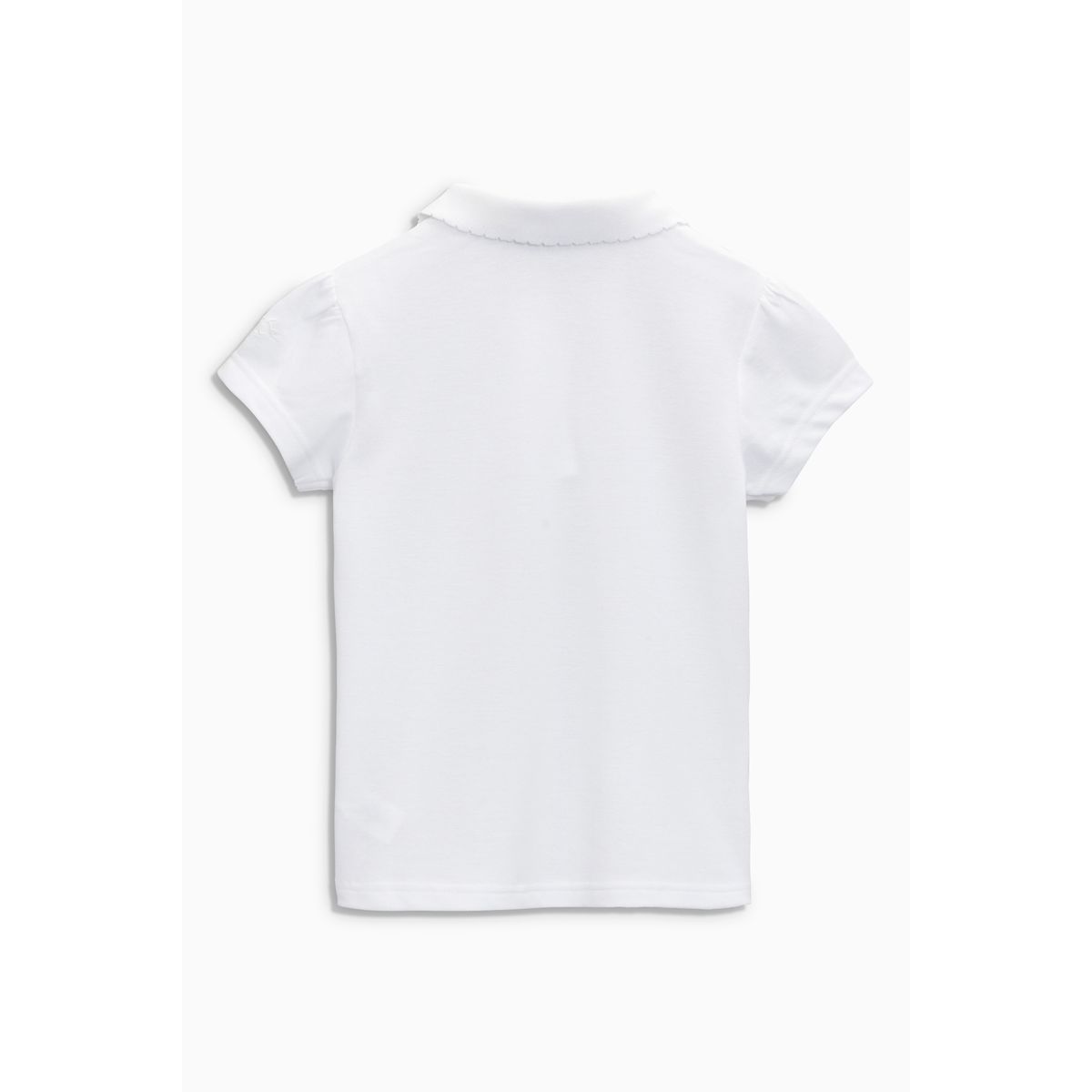 Polo coton fille, lot de 5 blanc, NEXT
