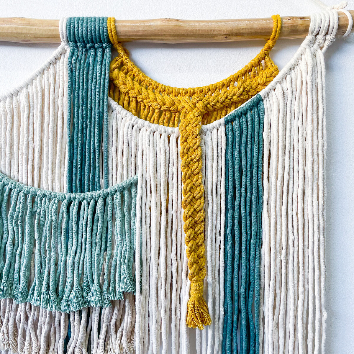 Decoração de parede em macramé FLORESTA #15A, Macramar multicolor, MACRAMAR
