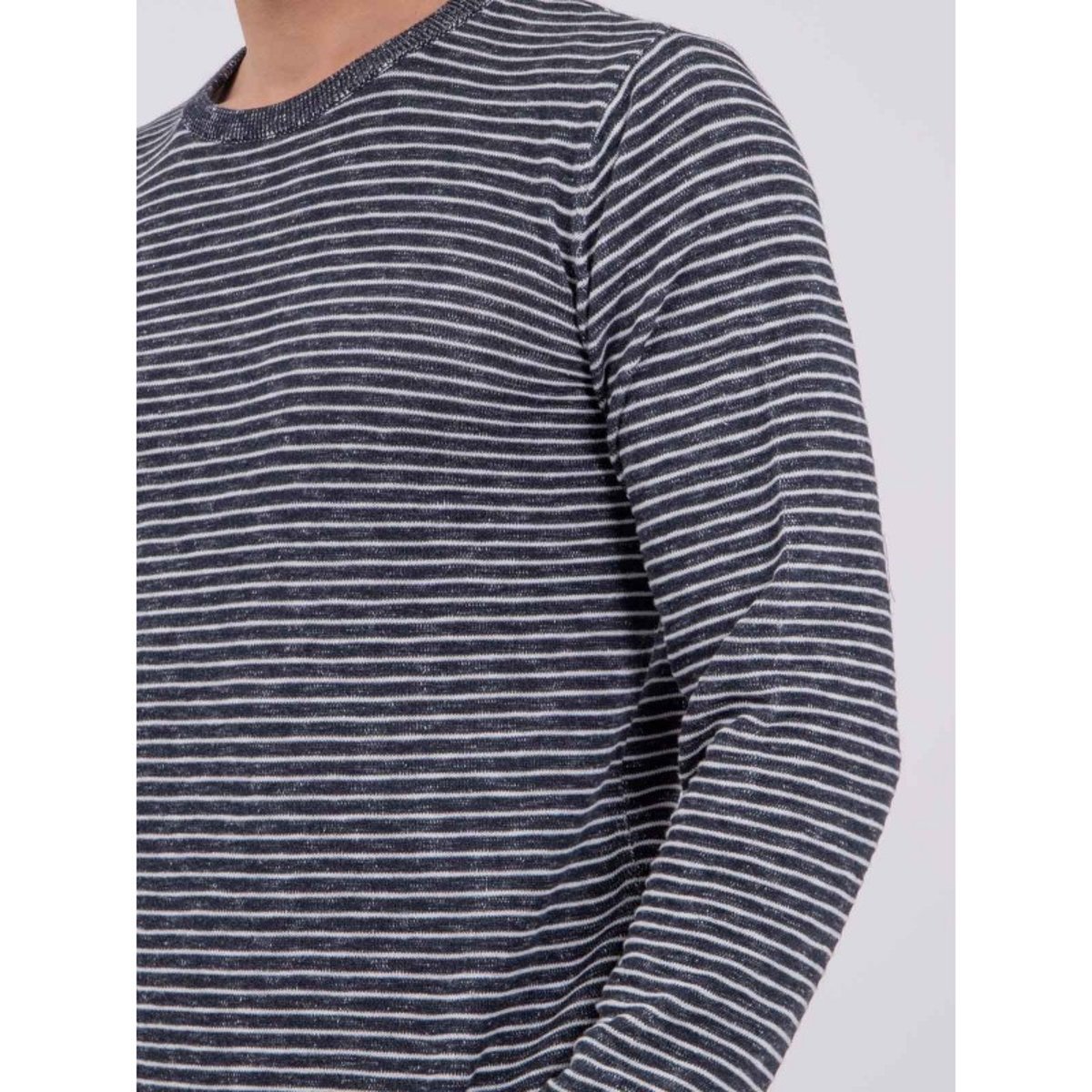Pull Fin Col Rond Areno bleu marine, RITCHIE
