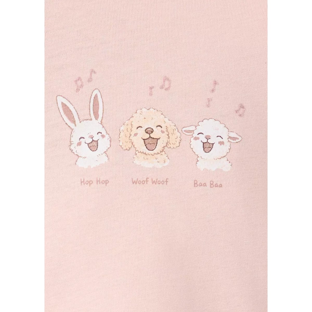 T-shirt coton détail imprimé rose, MANGO BABY