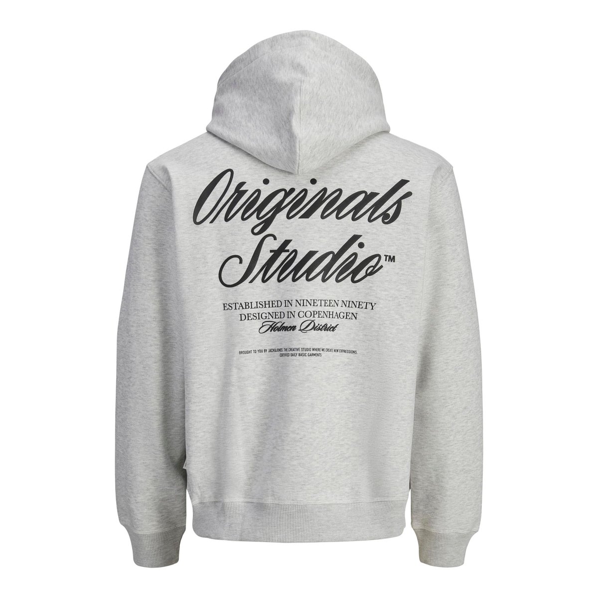 Sweat À Capuche white melange, JACK & JONES