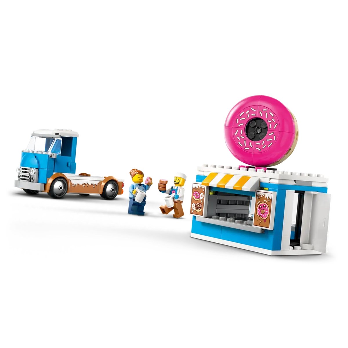 Le food-truck de donuts multicolore, LEGO