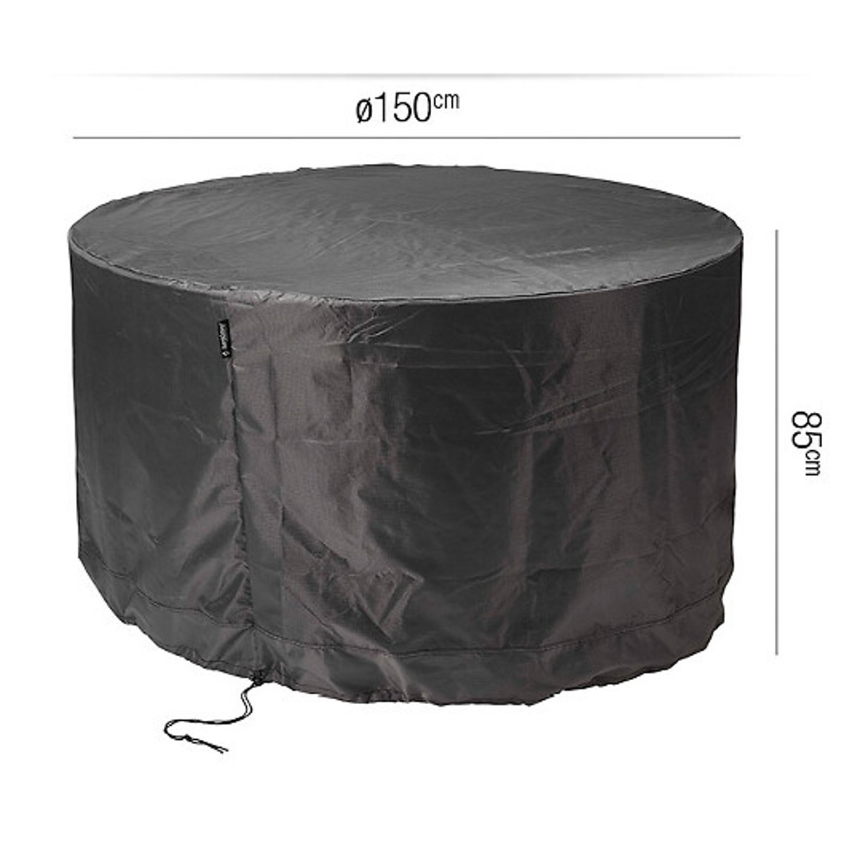 Garden Set Round Cover 150x85cm grey, AEROCOVER