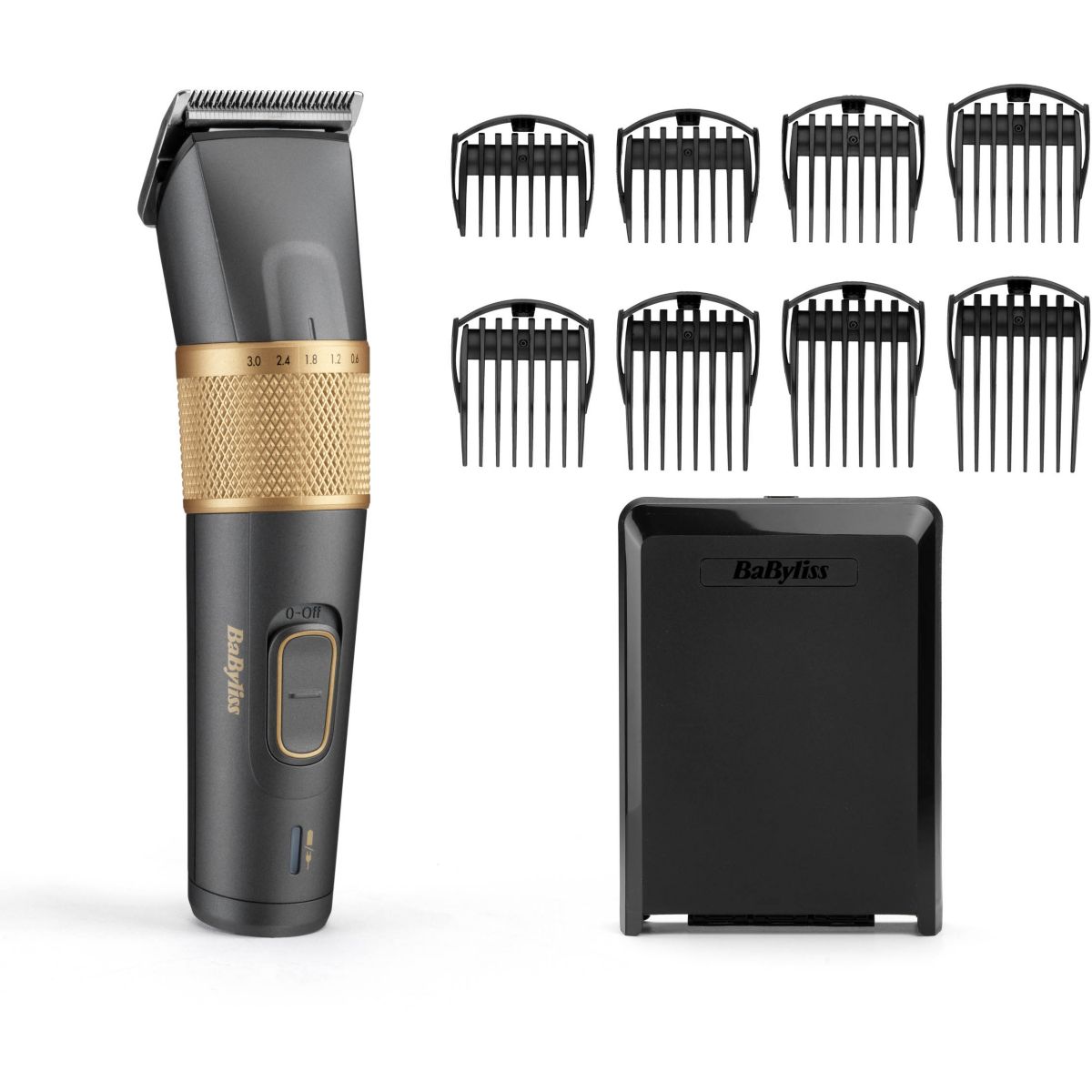Tondeuse cheveux E987E Graphite Precision, 27 hauteurs de coupe, précision 0,5 mm, autonomie 160 mn couleur unique, BABYLISS